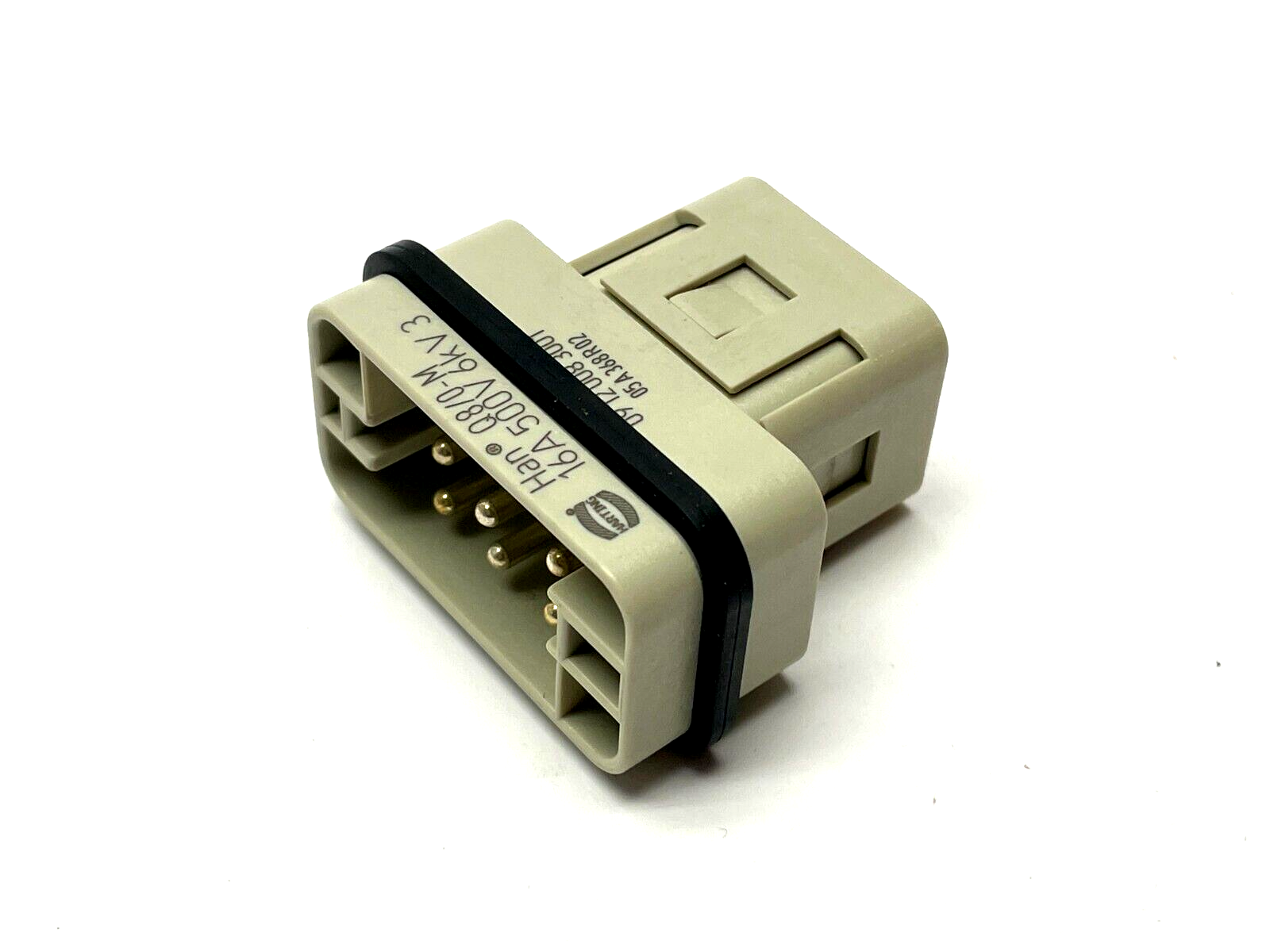 Harting Han Q 8/0 STI-C Heavy Duty Power Connector 09 12 008 3001 LOT OF 8 - Maverick Industrial Sales
