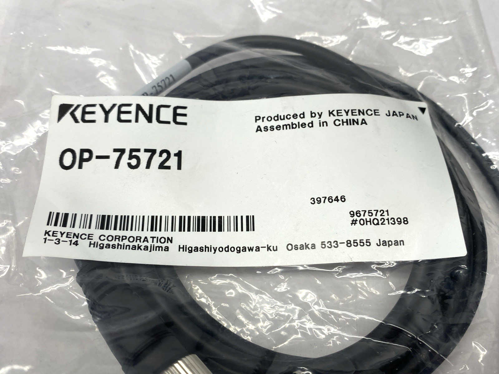 Keyence OP-75721 Single-Ended Connector Cable M12 - Maverick Industrial Sales