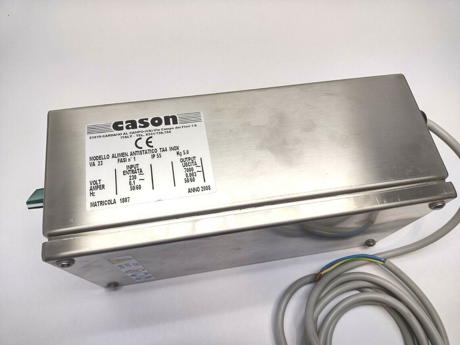 Cason TA4 Static Eliminating Power Supply 230V 7000V - Maverick Industrial Sales