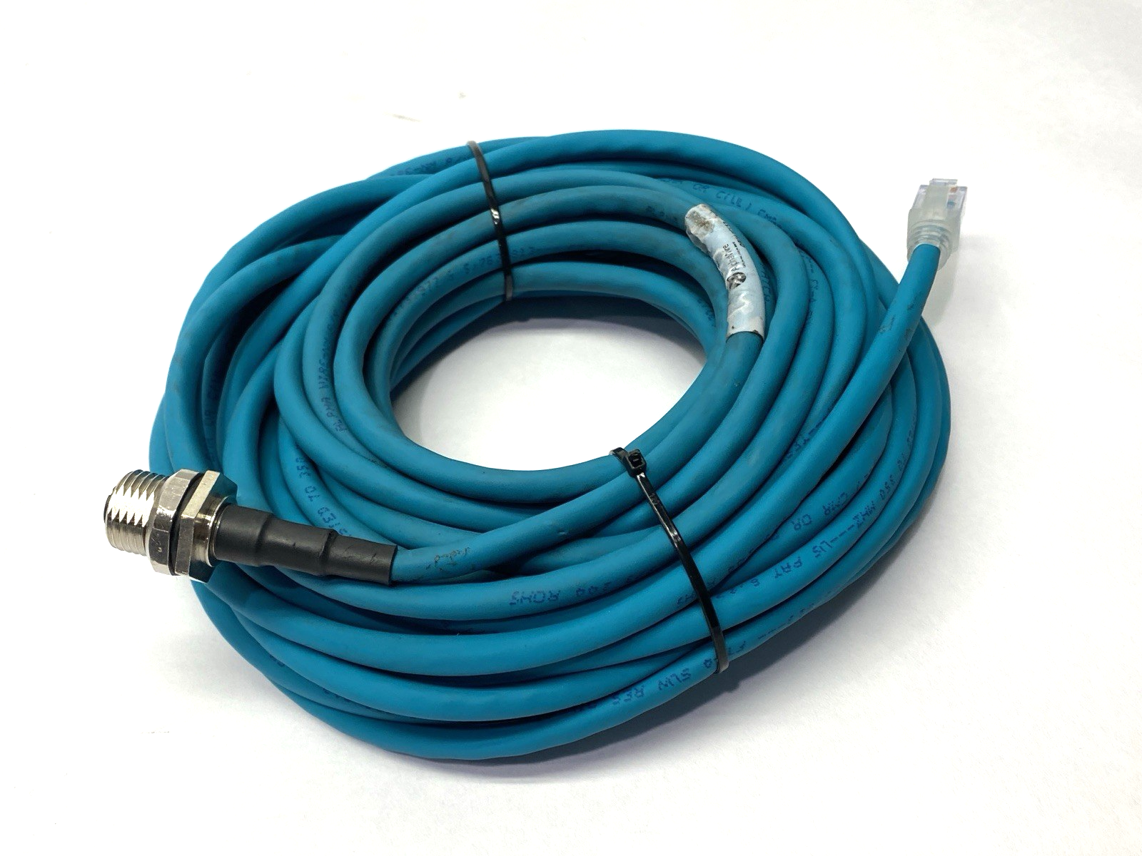 QR04AC117 TL359 | Alpha Wire Ethernet Cordset RJ45M/M12F 10m - Used - Maverick Industrial Sales