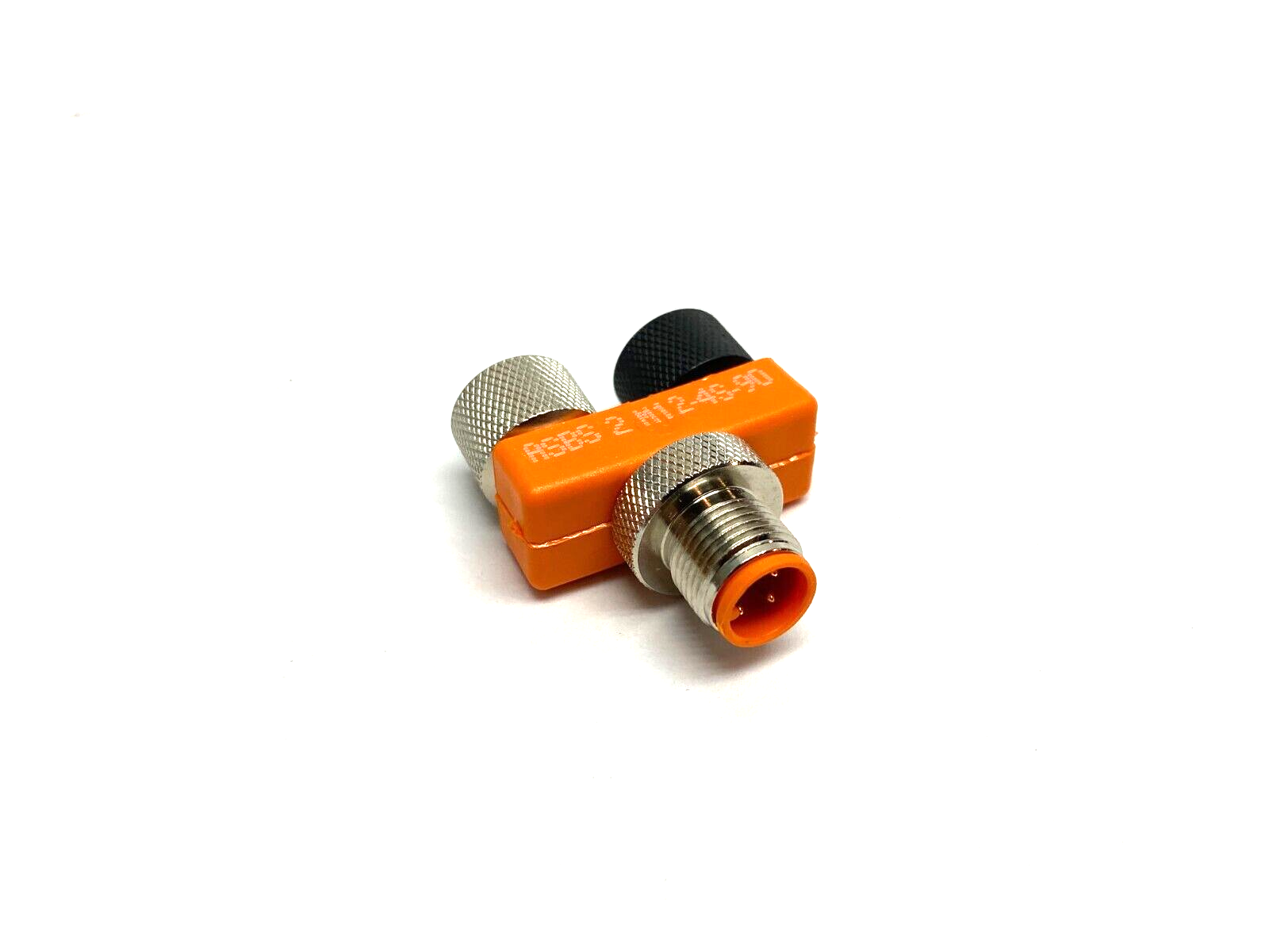 Lumberg Automation ASBS 2-M12-4S-90 M12 Male to Dual M12 Female Cable Splitter - Maverick Industrial Sales