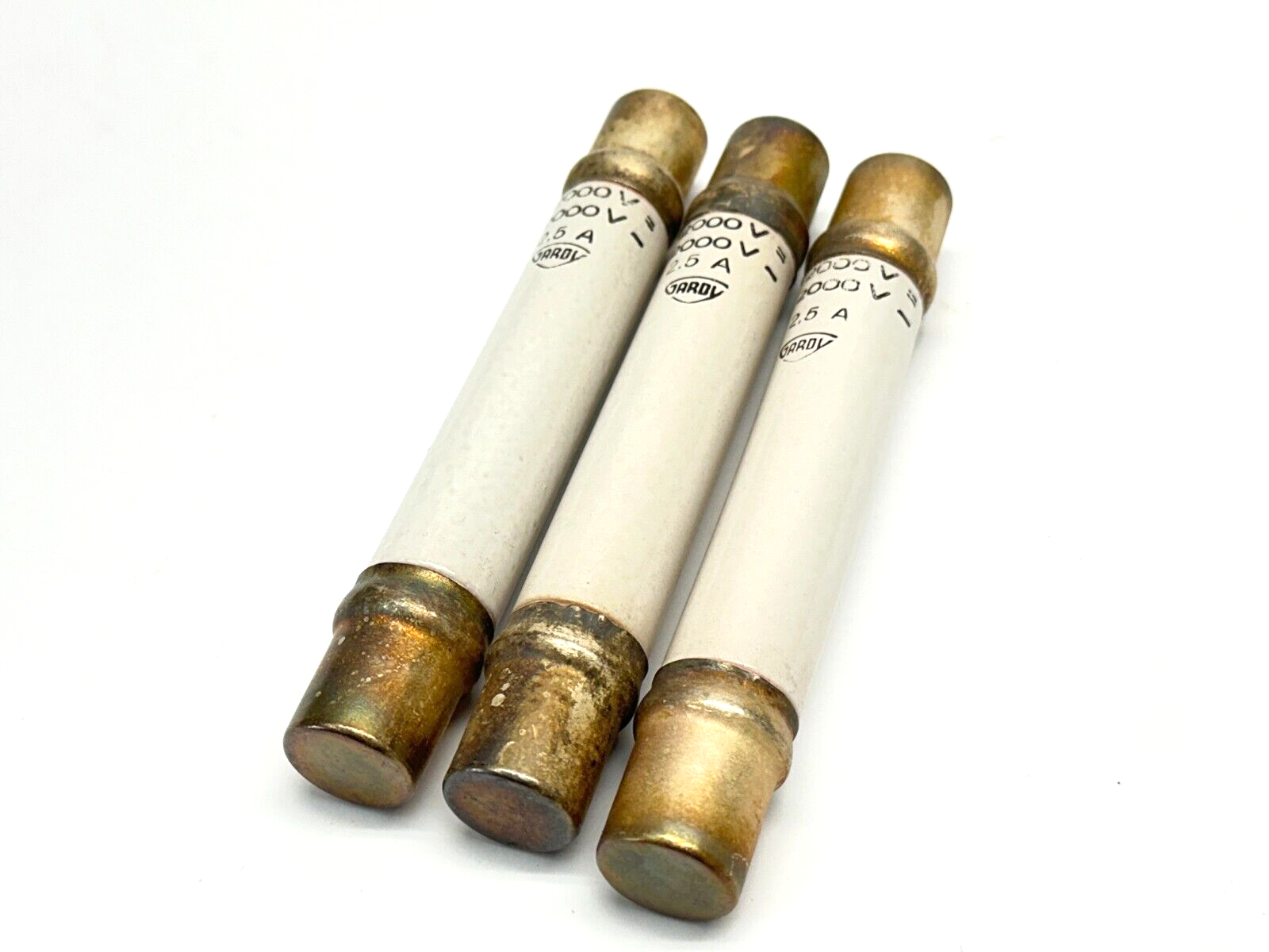 Gardy 2000 Volt 2.5 Amp Fuse Element 2000V 2.5A LOT OF 3 - Maverick Industrial Sales