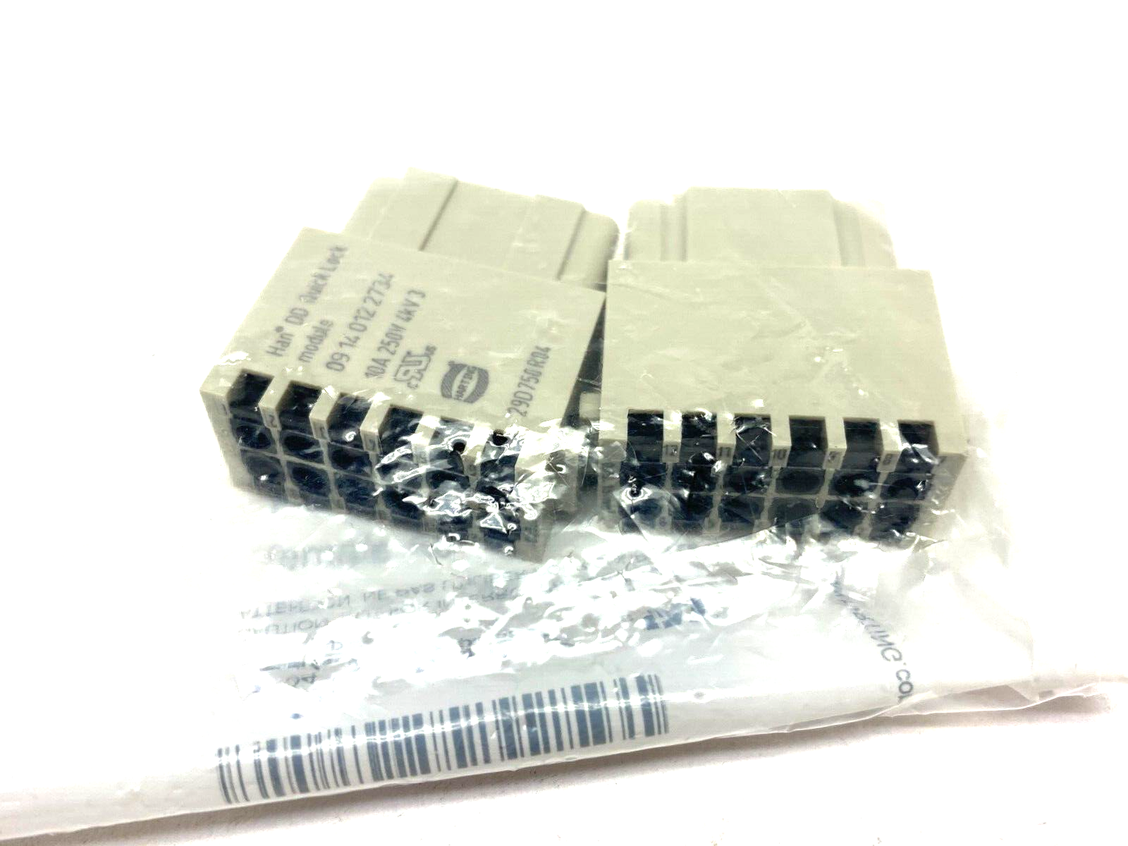Harting 09140122734 Han DD Quick-Lock Module Female Au PKG OF 2 - Maverick Industrial Sales
