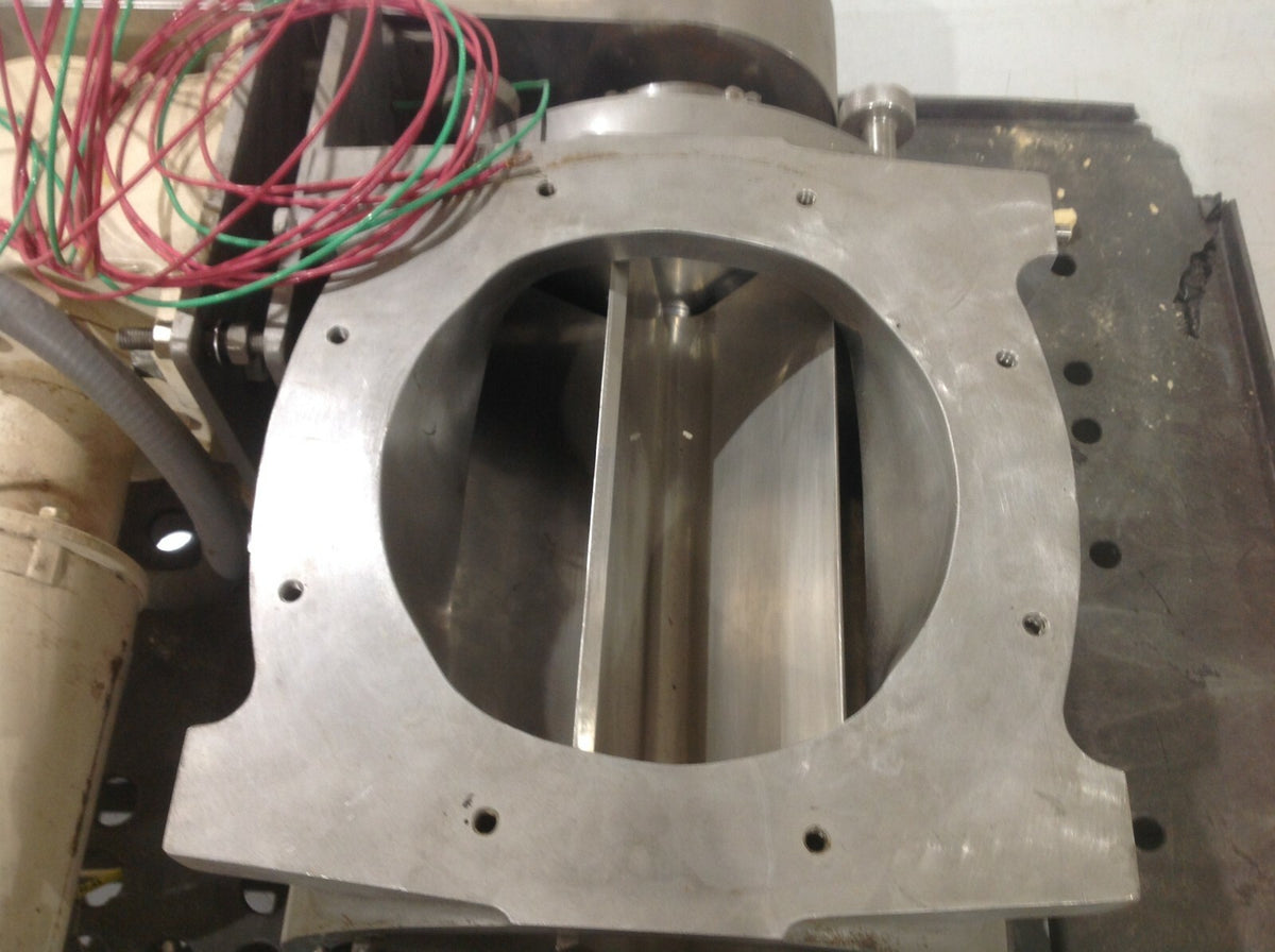 CV500U SS SS AR | Nu-Con SS AR Rotary Valve w/ SEW R70 Gear Reducer & Reliance Motor - Used - Maverick Industrial Sales