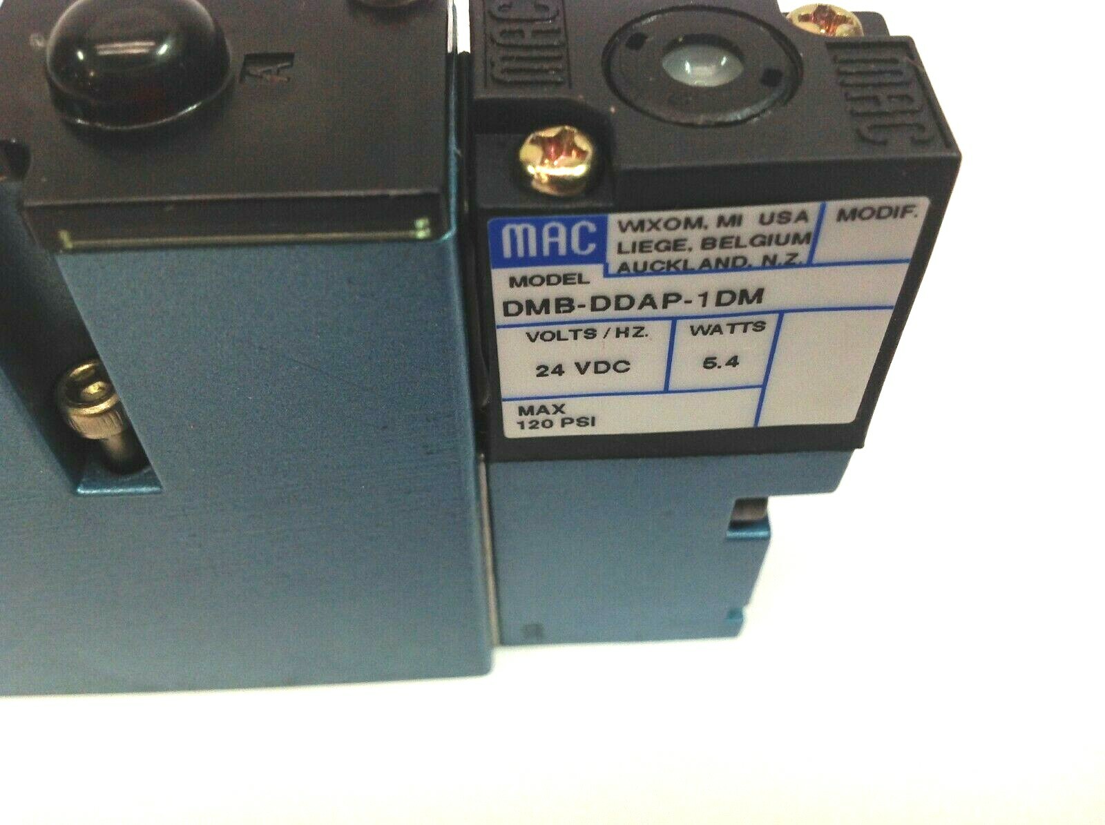 Mac Valves 92B-CAF-000-DM-DDAP-1DM Solenoid Valve 20-120 PSI - Maverick Industrial Sales