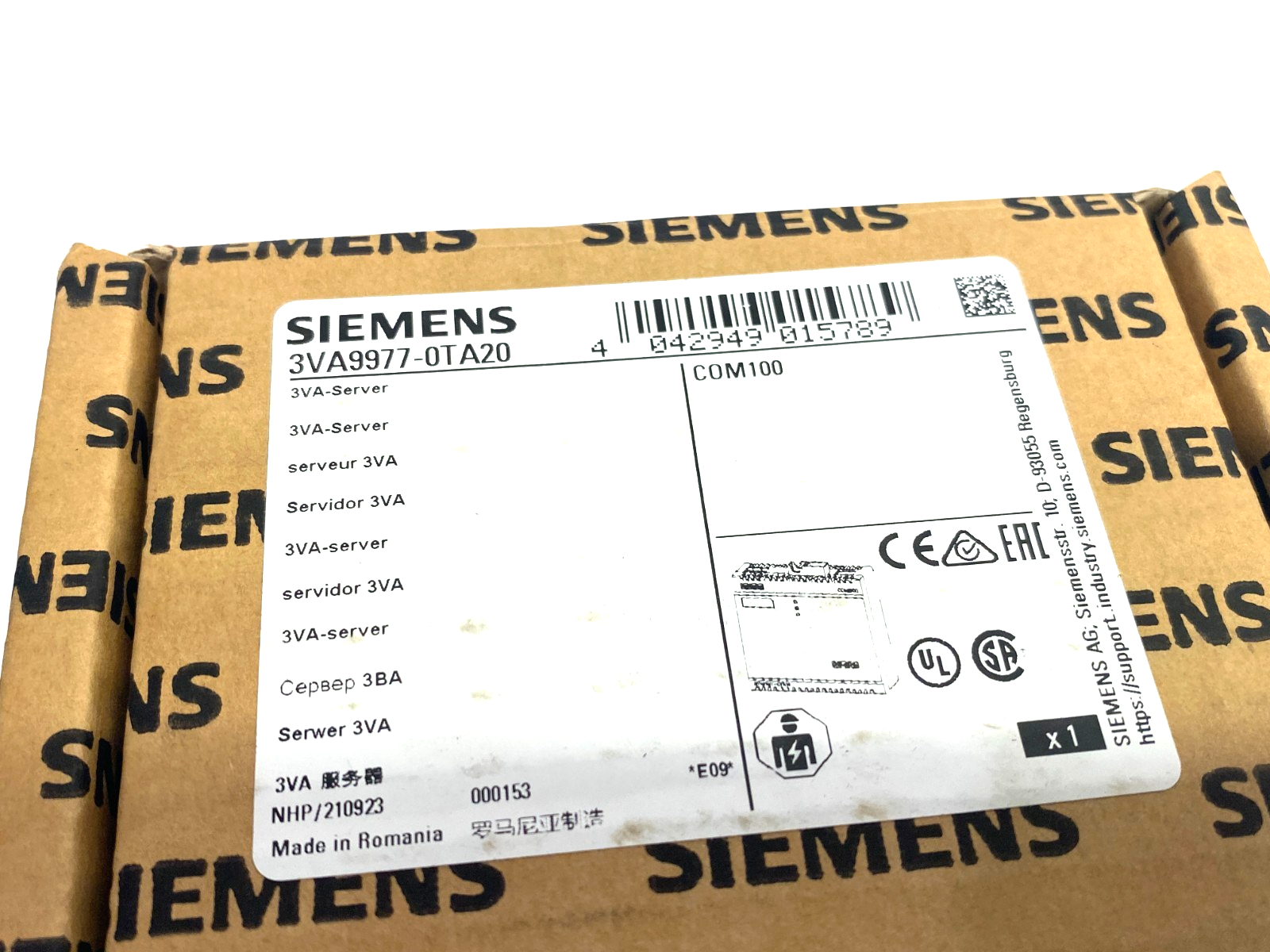 Siemens 3VA9977-0TA20 SENTRON COM100 Breaker Data Server Module - Maverick Industrial Sales