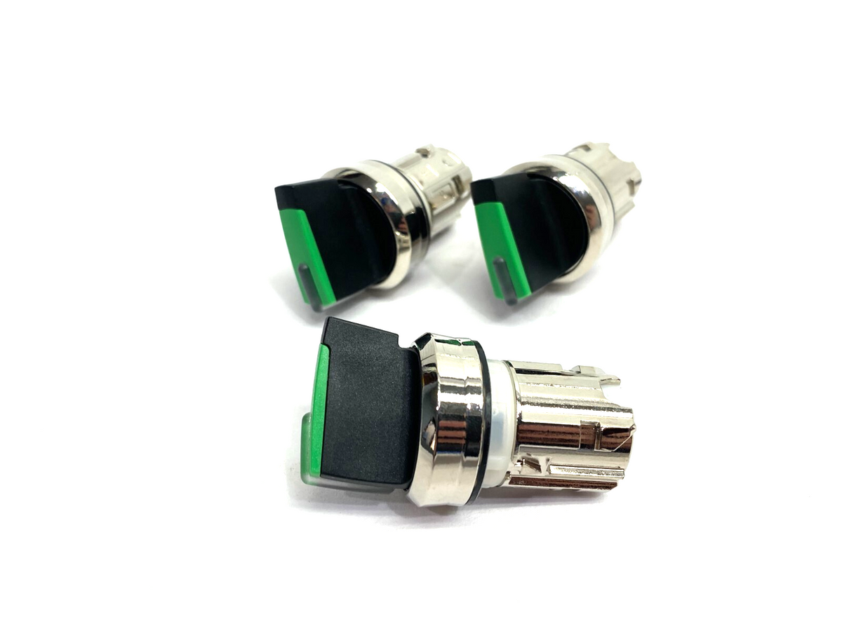 3SU1052-2BF40-0AA0 | Siemens Illuminated Selector Switch Green 2-Pos 22mm LOT OF 3 - New – Open box - Maverick Industrial Sales