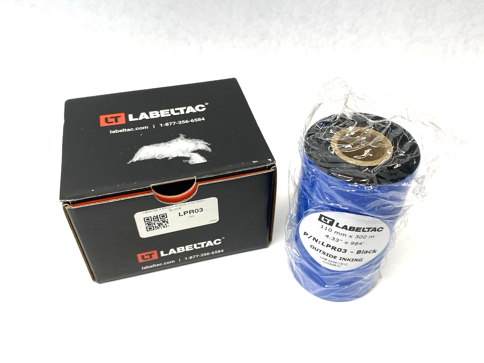 LPR03 | LabelTac Pro Model Standard Print Ribbon, Black, 4.33