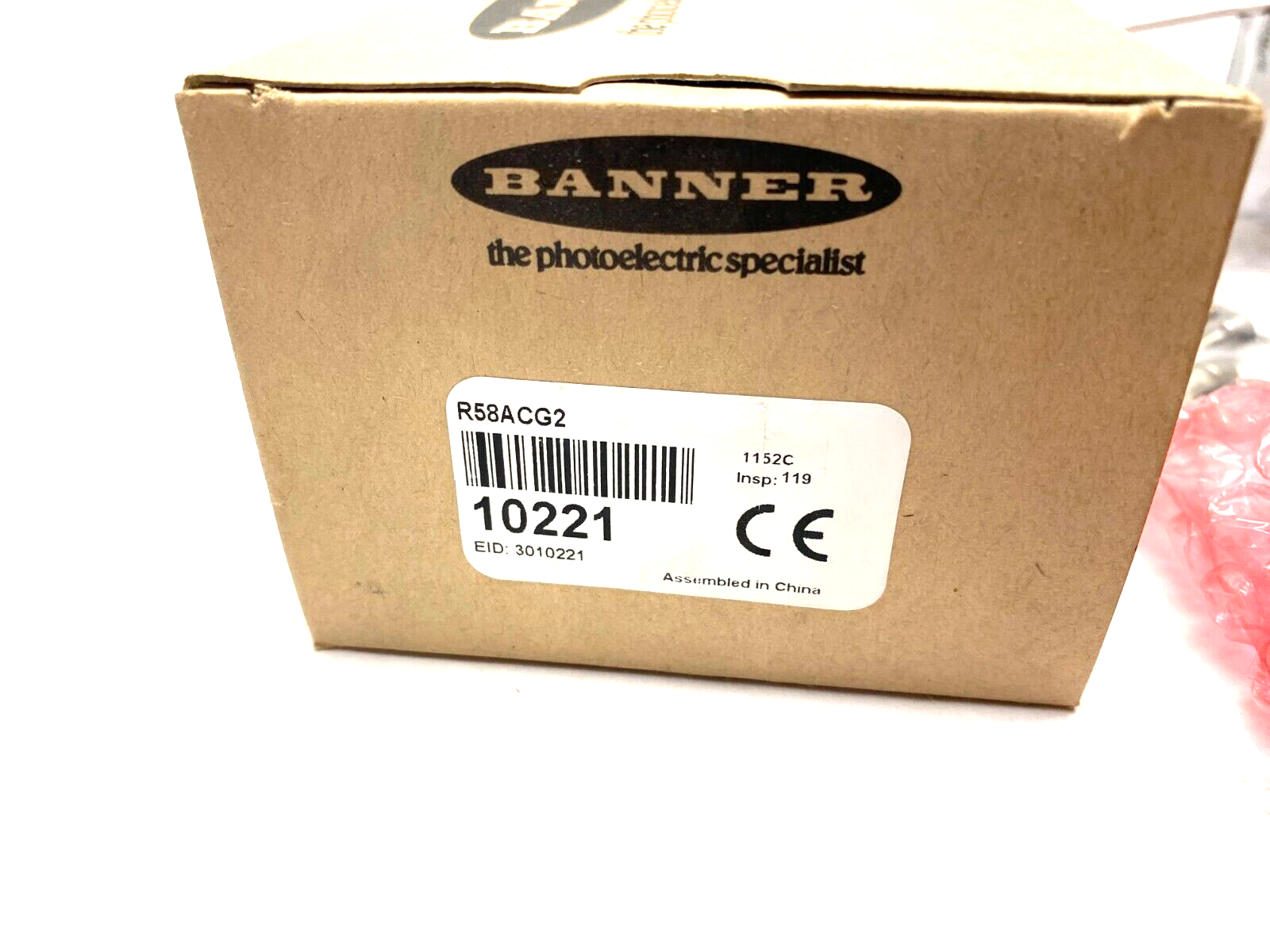 Banner R58ACG2 Registration Mark Sensor Green Perpendicular Beam 10221 - Maverick Industrial Sales