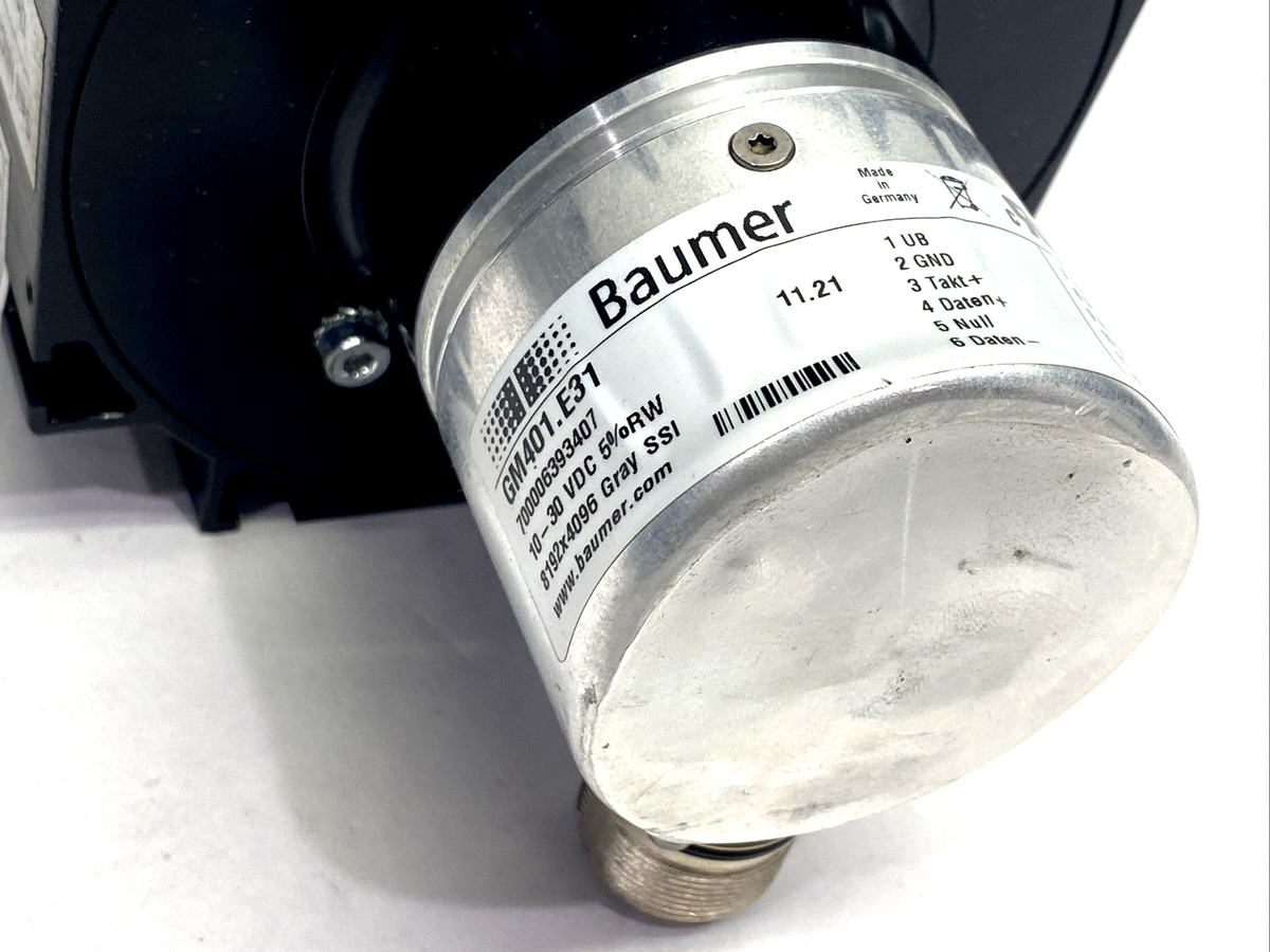Seilzug 102691520 Baumer Cable Tension Encoder/Transducer GM401.E31 DENTED - Maverick Industrial Sales