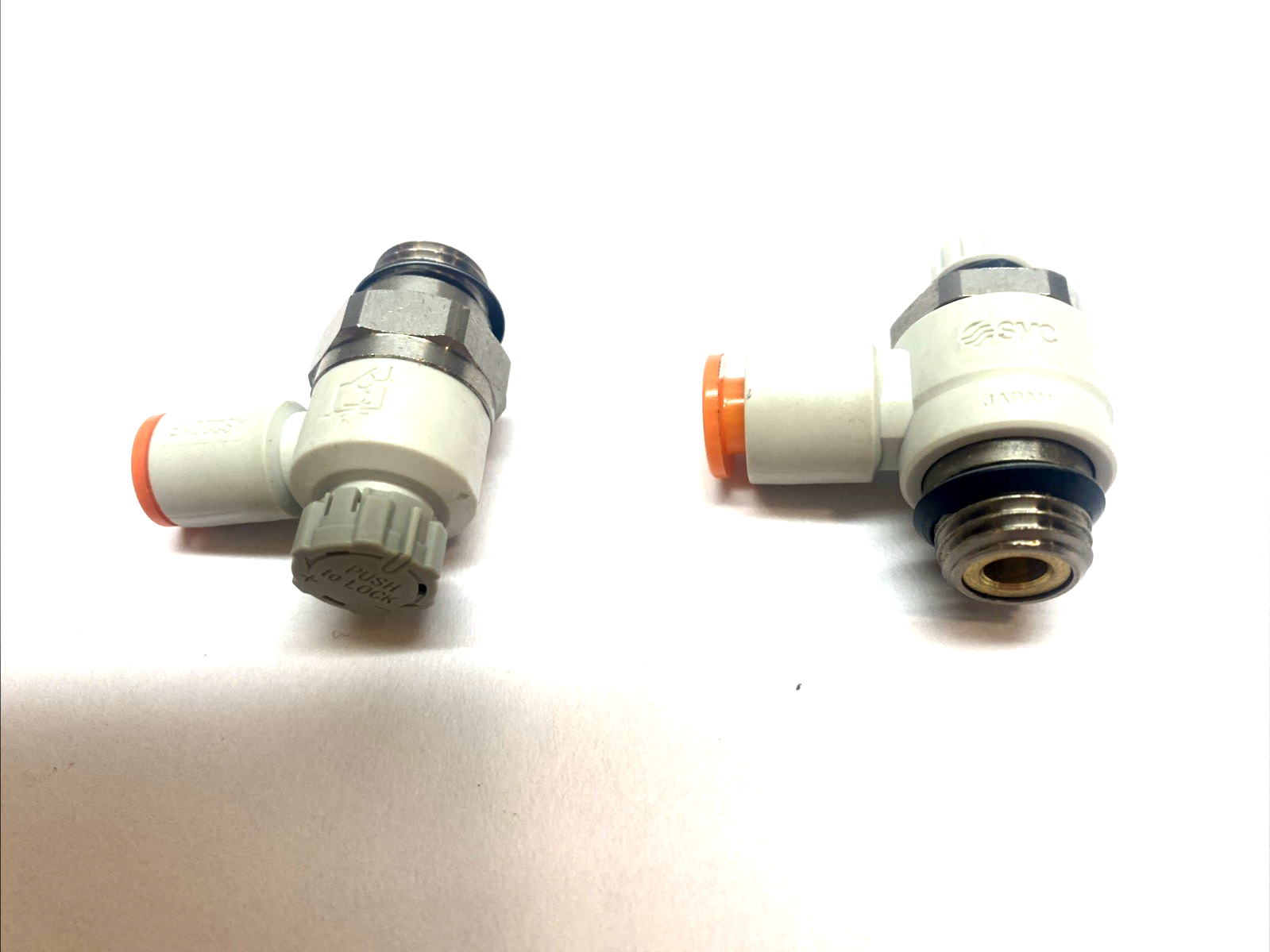 SMC AS3201F-N03-07SD Flow Control Elbow Fitting LOT OF 2 - Maverick Industrial Sales