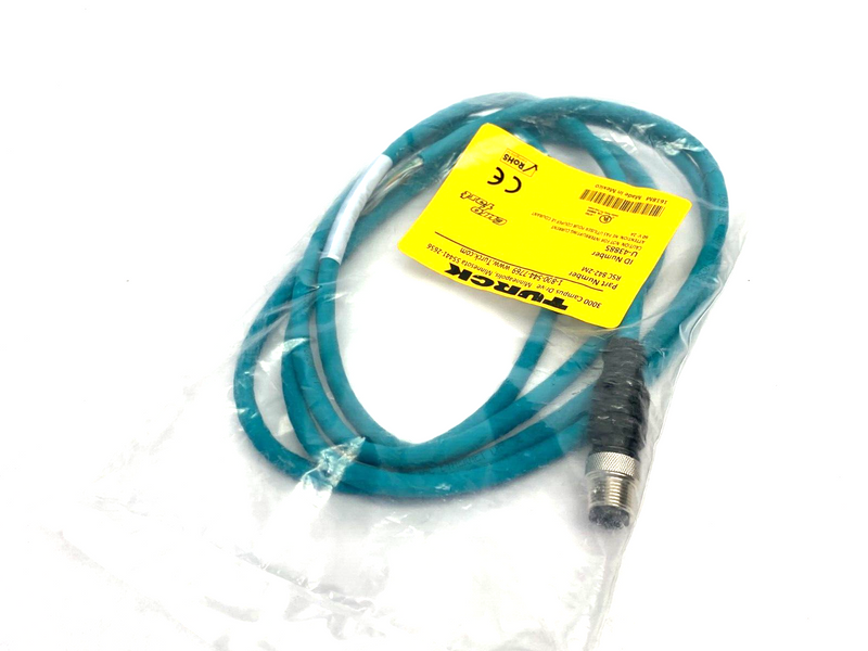 Turck RSC 842-2M Eurofast Single Ended Ethernet Cordset M12 8-Pin U-43885 - Maverick Industrial Sales