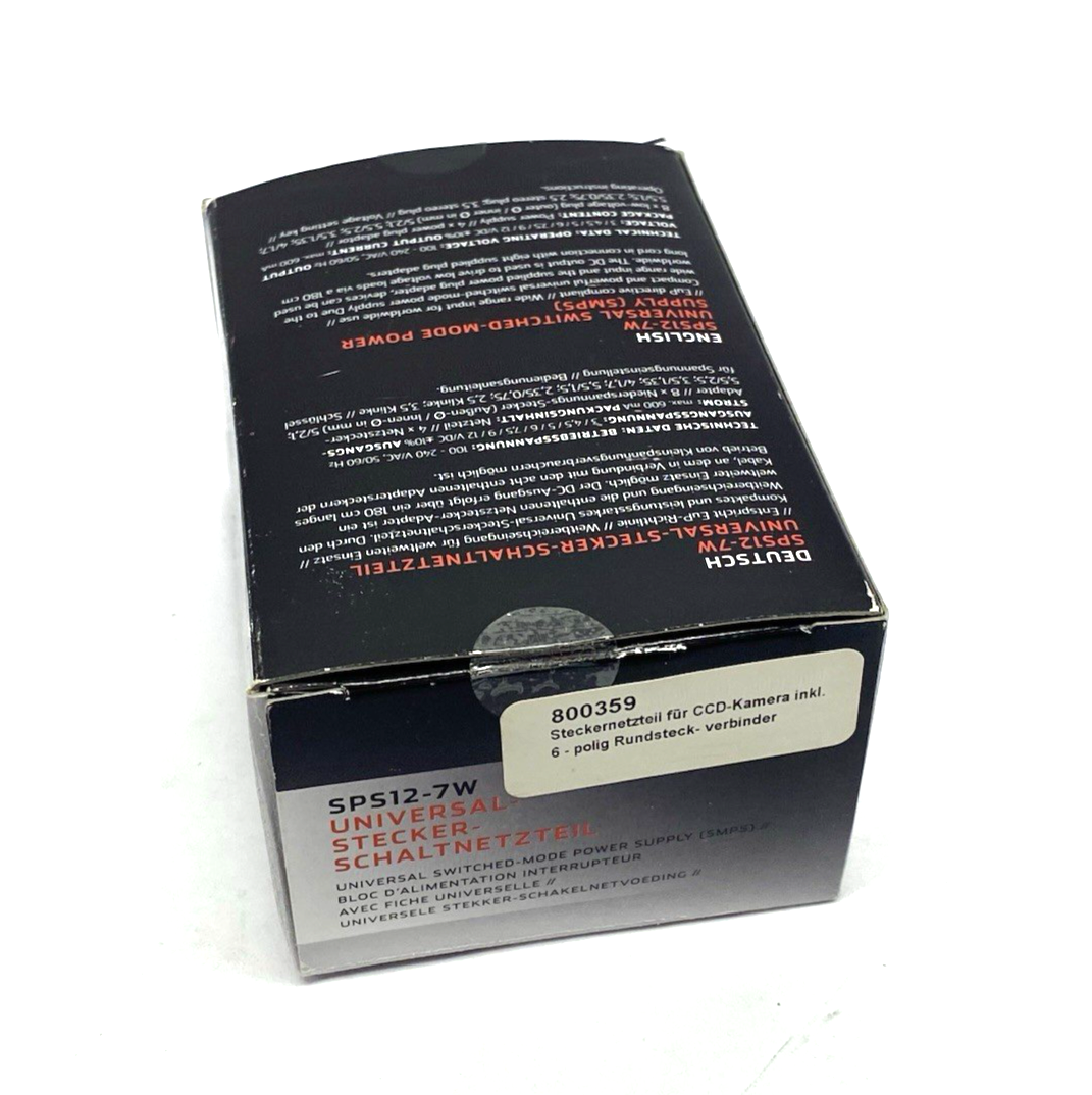 Voltcraft SPS12-7W Universal Power Supply Adapter hirose 6-Pin Female - Maverick Industrial Sales