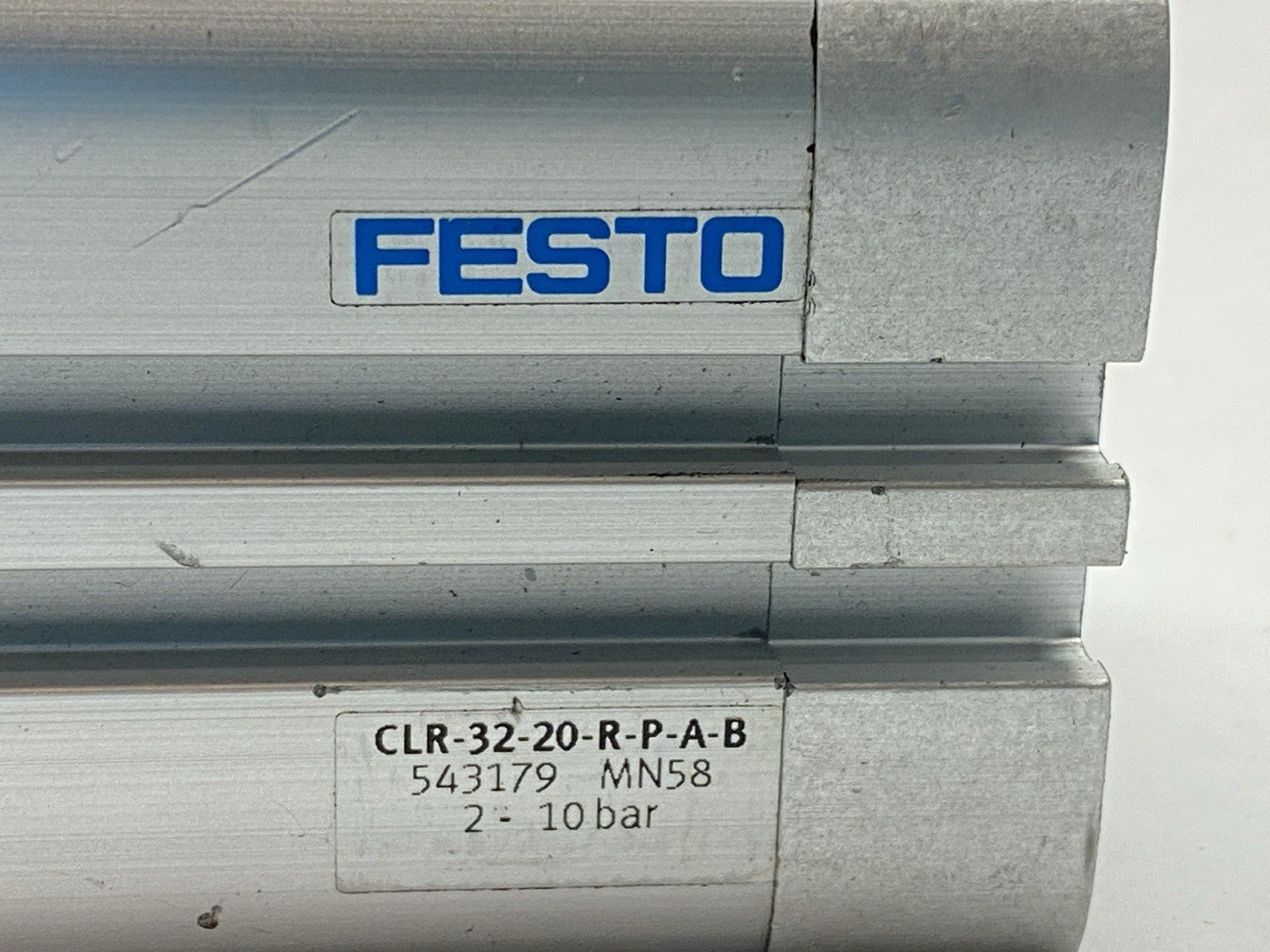 Festo CLR-32-20-R-P-A-B Swing Clamp Cylinder 32mm Bore 20m Stroke 543179 - Used - Maverick Industrial Sales