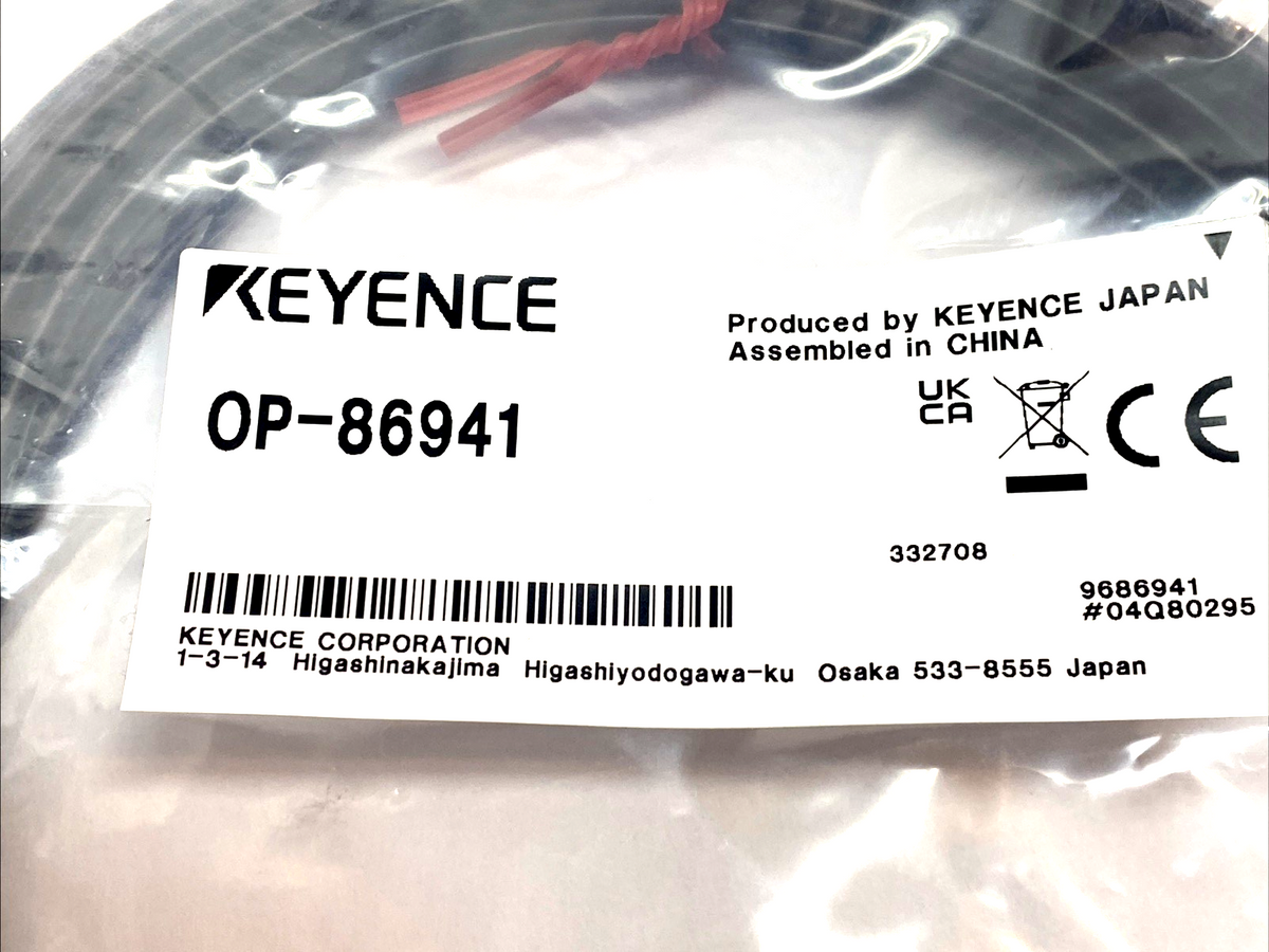 Keyence OP-86941 Saftey Light Curtain Cable 5m