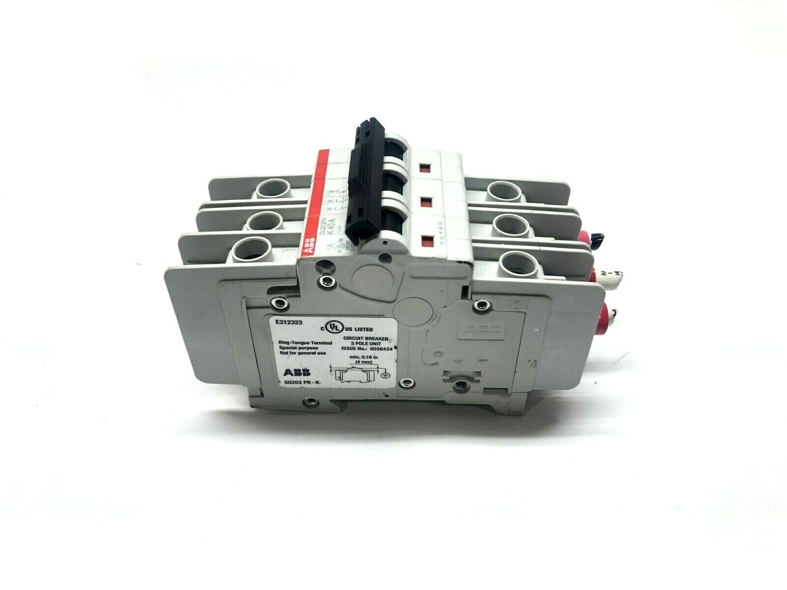 ABB SU203PR-K Circuit Breaker 3 Pole BROKEN HOUSING - Maverick Industrial Sales