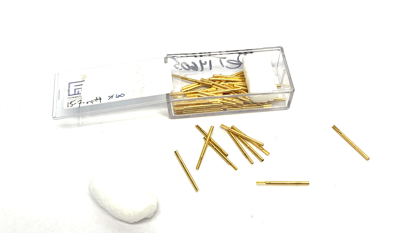 Feinmetall H772LAHC High Current Probe 2.54mm Pitch x 30mm Long 1007939 60-PACK - Maverick Industrial Sales