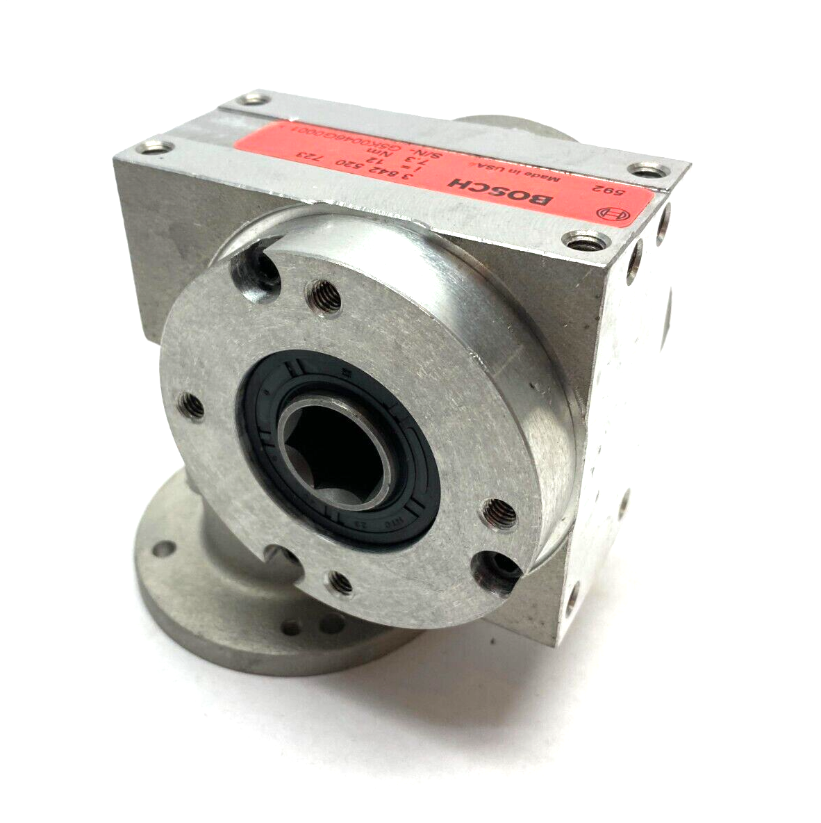 3842520723 | Bosch Rexroth Right Angle Slip-On Gear Unit i=12, 7.3Nm - New – Open box - Maverick Industrial Sales