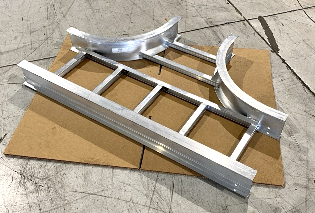 Legrand LD-4A-HT12-12 Aluminum Cable Tray Tee 4"x12", 12" Bend P302568 LOT OF 4 - Maverick Industrial Sales