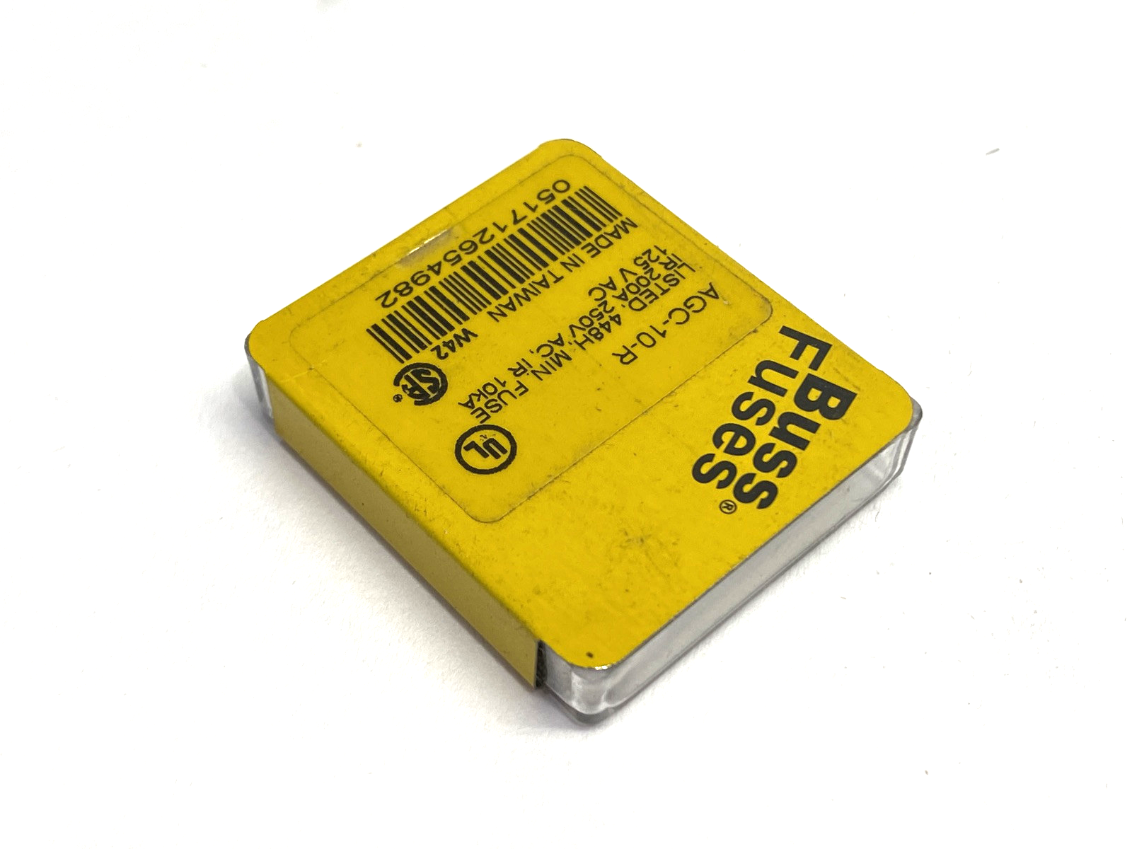 Cooper Bussmann AGC-10-R Miniature Fuse 10A 250VAC PACKAGE OF 5 - Maverick Industrial Sales