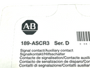 Allen Bradley 189-ASCR3 Ser. D Signal Contactor - Maverick Industrial Sales