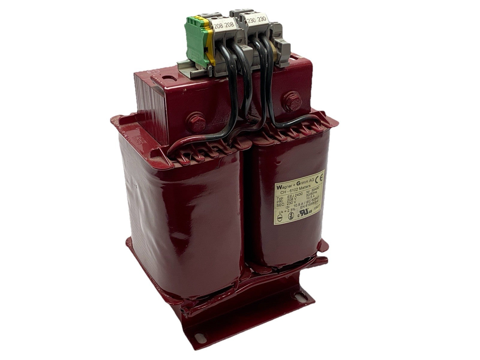 Wagner + Grimm AG CH-6102 Malters Transformer Type EEJ 2430 10.5A 208/230V - Maverick Industrial Sales