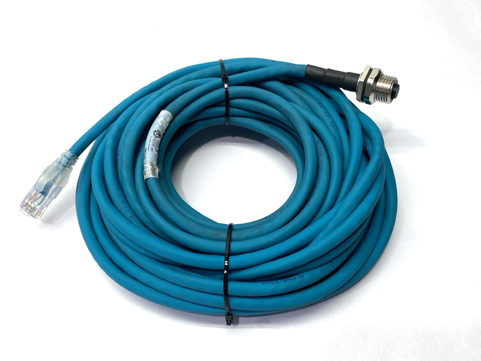 QR04AC117 TL359 | Alpha Wire Ethernet Cordset RJ45M/M12F 10m - Used - Maverick Industrial Sales