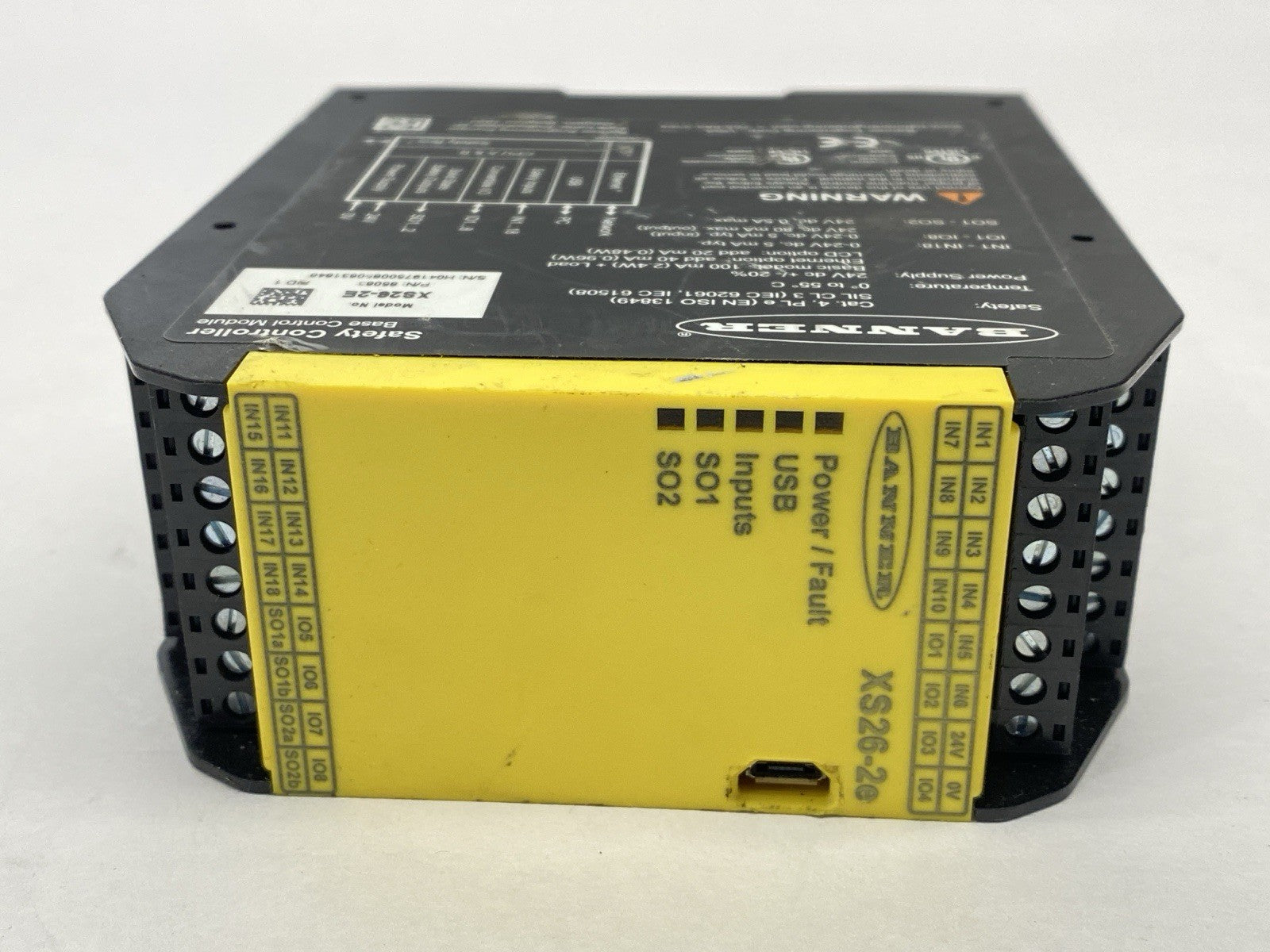 XS26-2E | Banner Expandable Safety Controller Base Control Module 85063 - For parts or not working - Maverick Industrial Sales