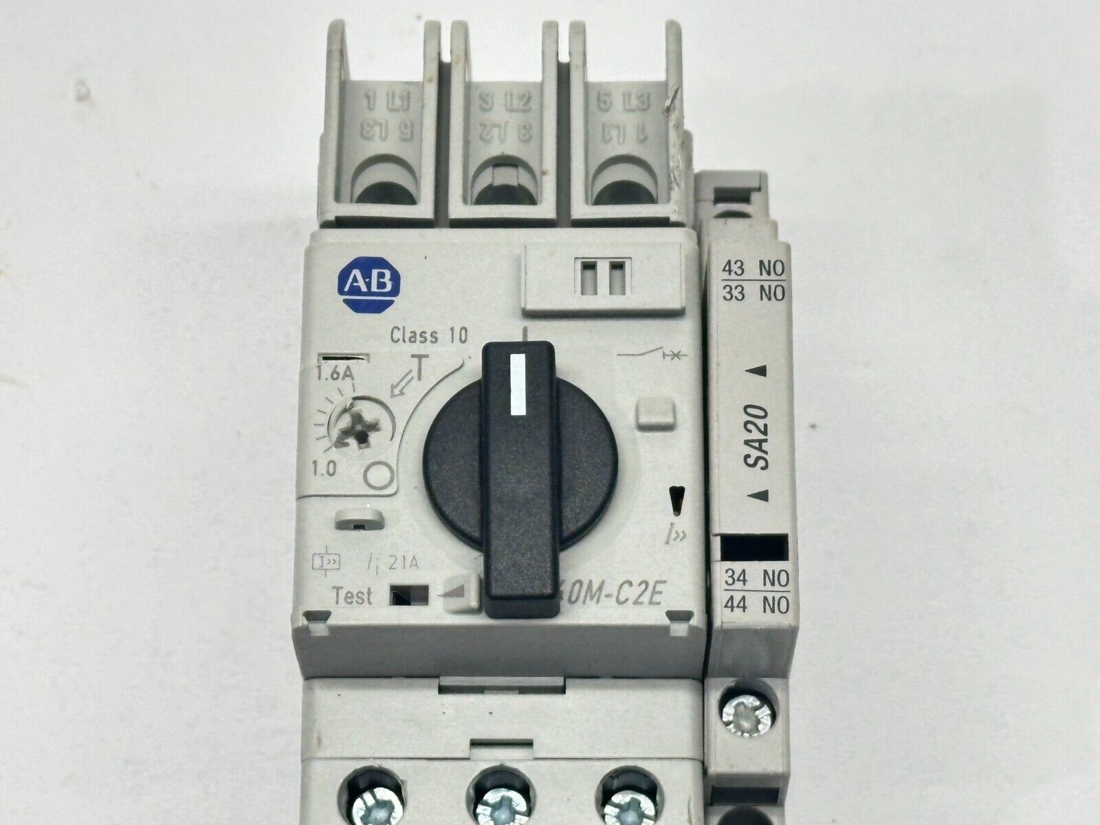 Allen Bradley 140M-C2E-B16 Ser C Circuit Breaker w/ 140M-C-A, 140M-C-TE1 - Maverick Industrial Sales