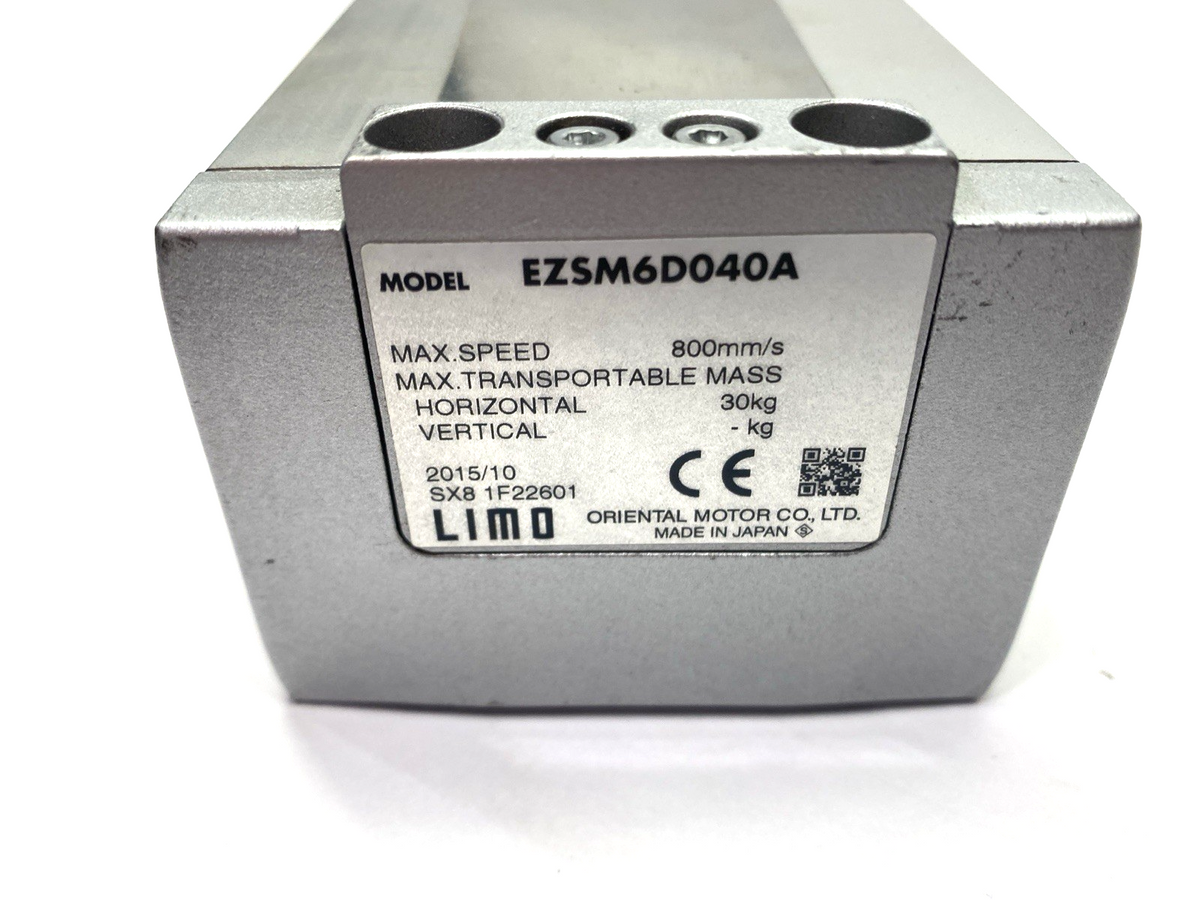 Oriental Motor EZSM6D040A EZ Limo Motorized Linear Slide 15.75" Stroke - Maverick Industrial Sales