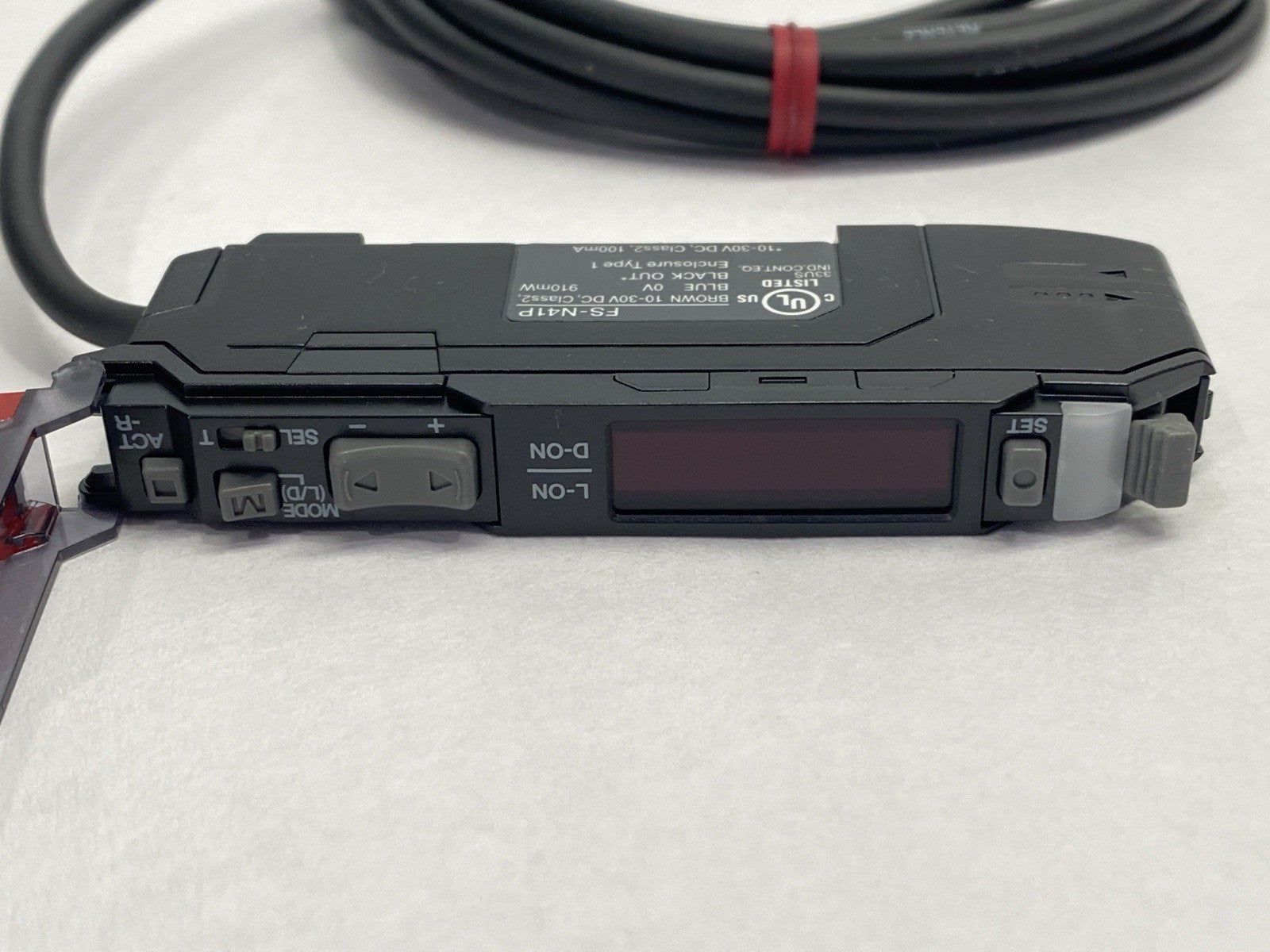 Keyence FS-N41P Digital Fiber Optic Sensor Amplifier Units Cable Type Main Unit - Maverick Industrial Sales