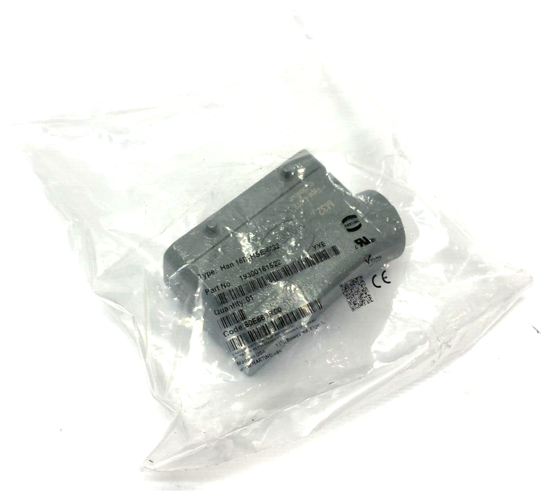Harting 19300161522 Aluminum Hood Side-Entry Han 16B-HSE-M32 - Maverick Industrial Sales