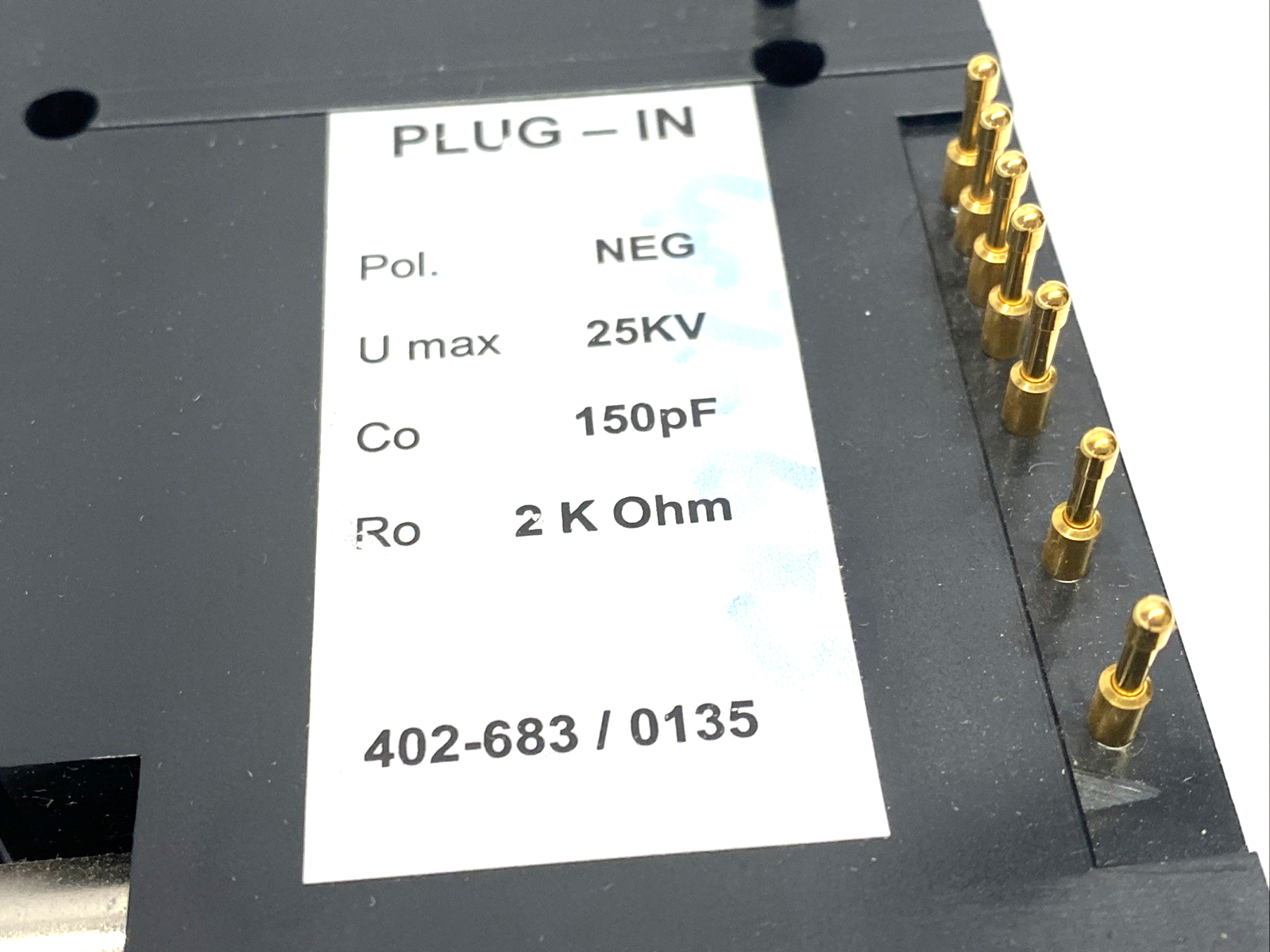402-683 | Schaffner Electrostatic Discharge Simulator Network 150pF 2k Ohm 25kV - Used - Maverick Industrial Sales