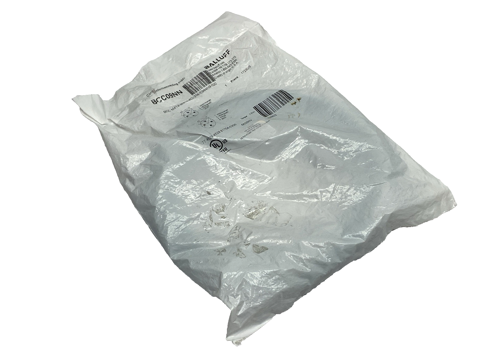 Balluff BCC M414-M414-6D-338-ES64N9-020 Double-Ended M12 Ethernet Cable BCC09NN - Maverick Industrial Sales