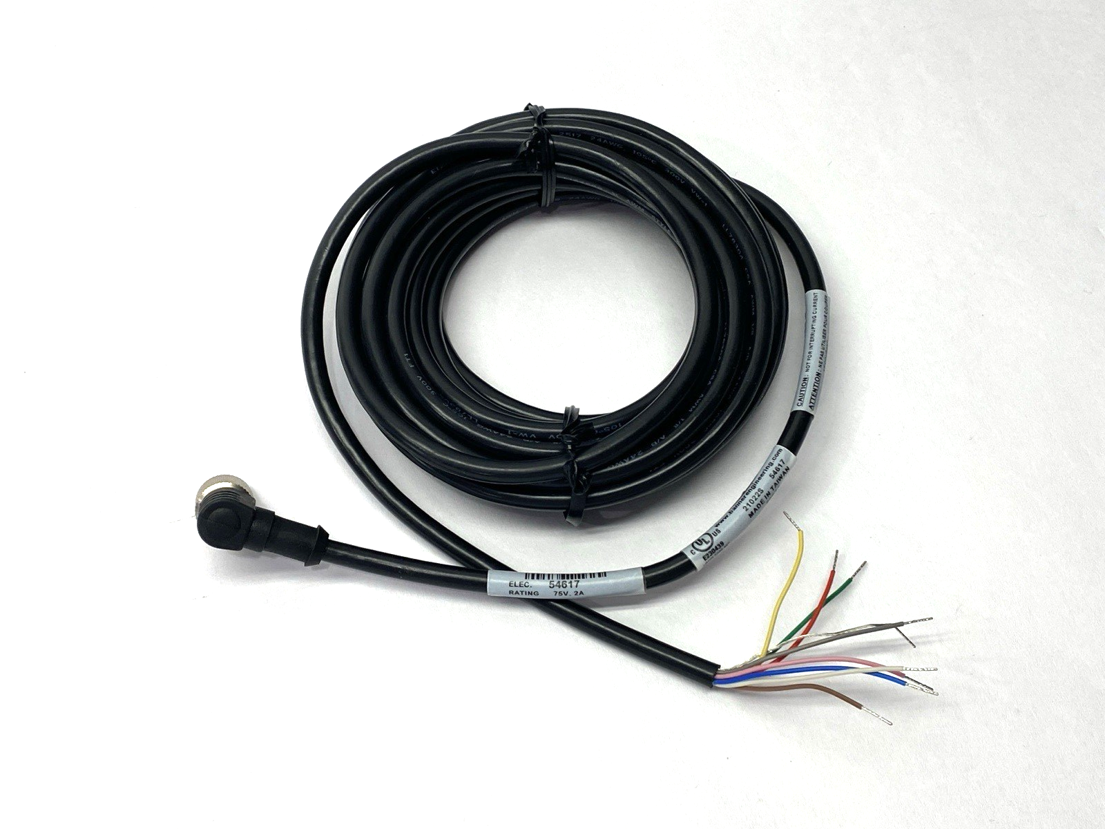 Banner MQDC2S-815RA Single-Ended Cordset M12 Female Right Angle Connector 54617 - Maverick Industrial Sales