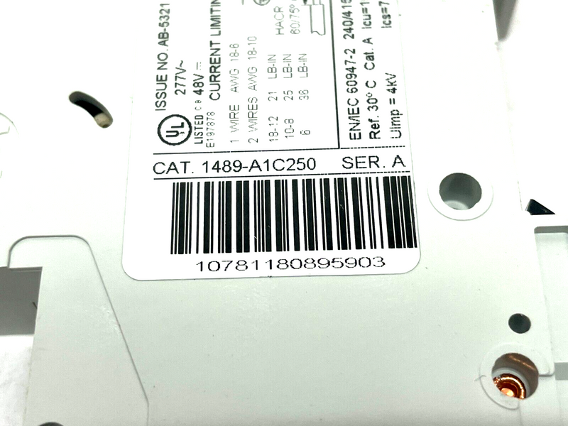 Allen Bradley 1489-A1C250 Ser. A Miniature Circuit Breaker - Maverick Industrial Sales