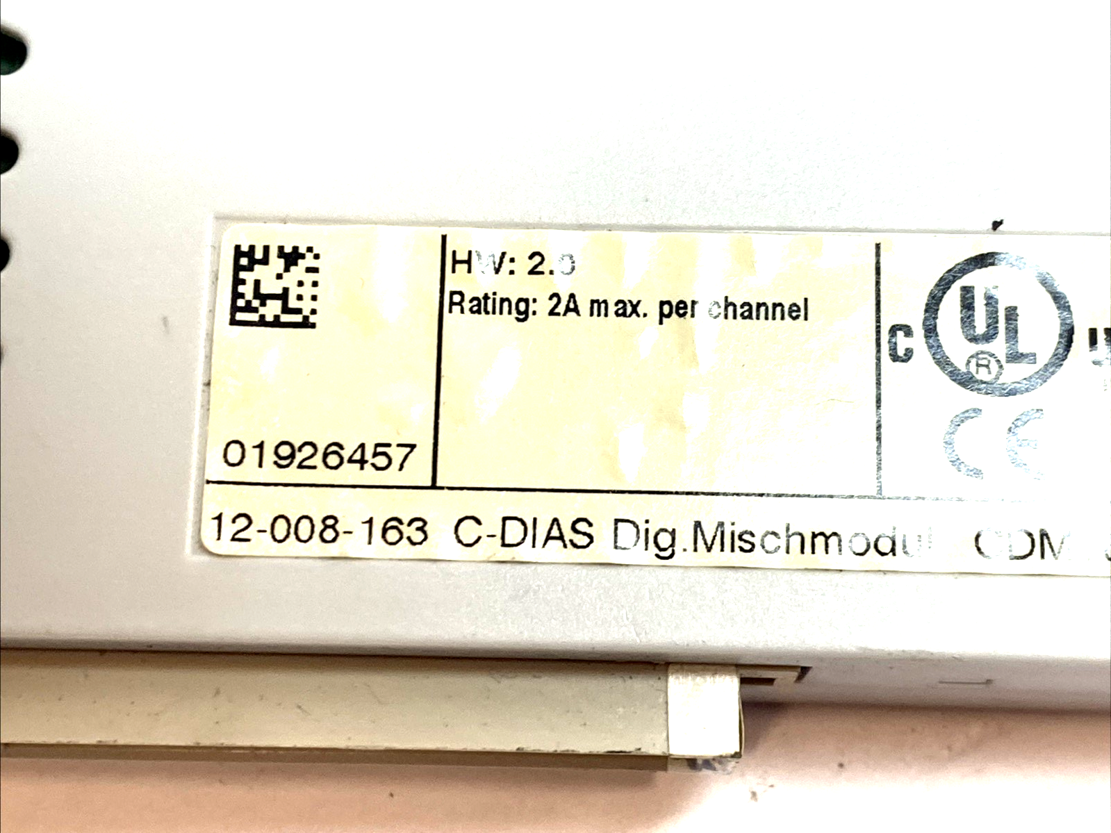 Sigmatek 12-008-163 CDM 163 Digital I/O Module 24VDC 2A PLC MISSING COVER - Maverick Industrial Sales