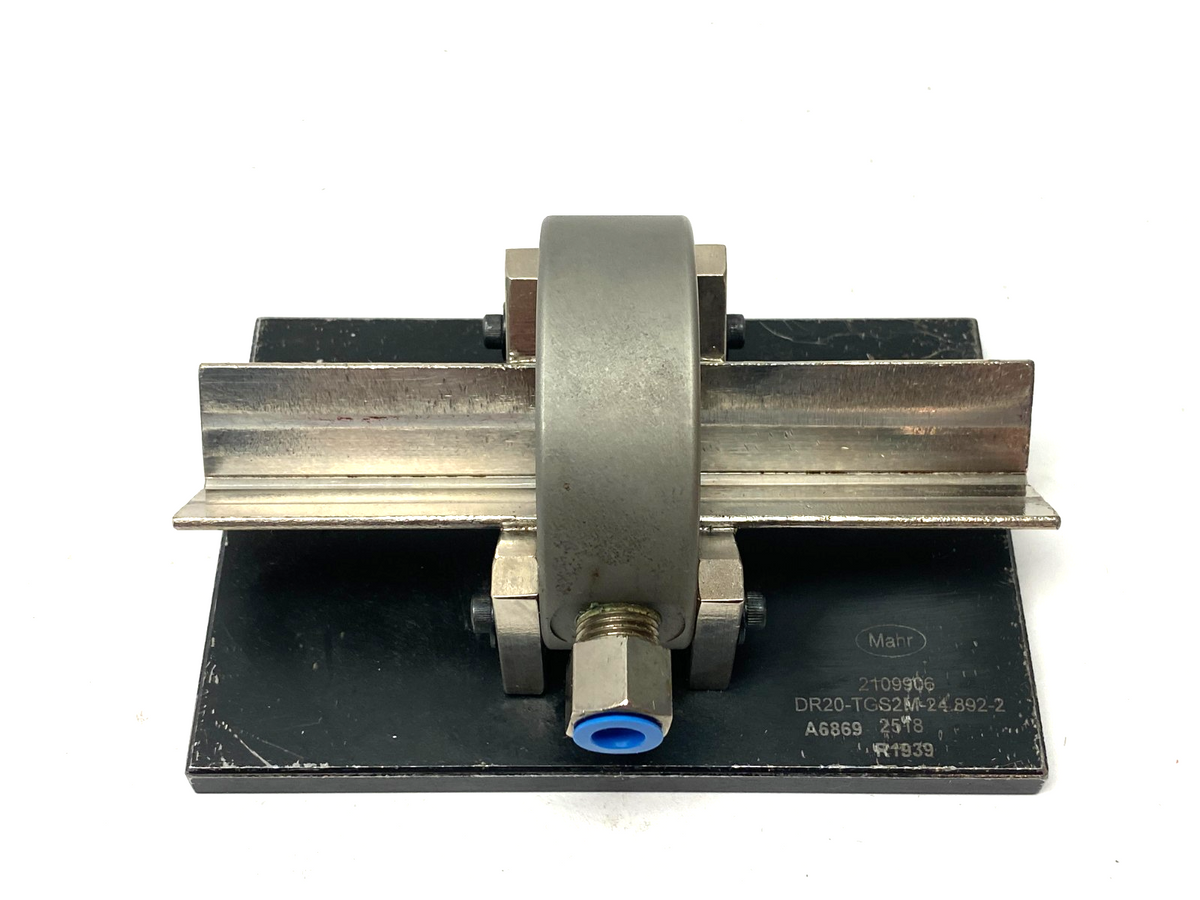 2109904, DR20-TGS2M-24.892-1 | Mahr 2109904 Dimensionair 2-Jet Air Ring Gauge DR20-TGS2M-24.892-1 w/ Base Plate - Used - Maverick Industrial Sales