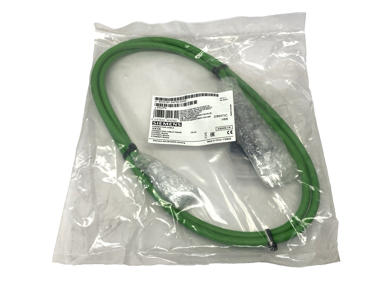 Siemens 6AV2181-5AF02-0AX0 Connection Cable - Maverick Industrial Sales