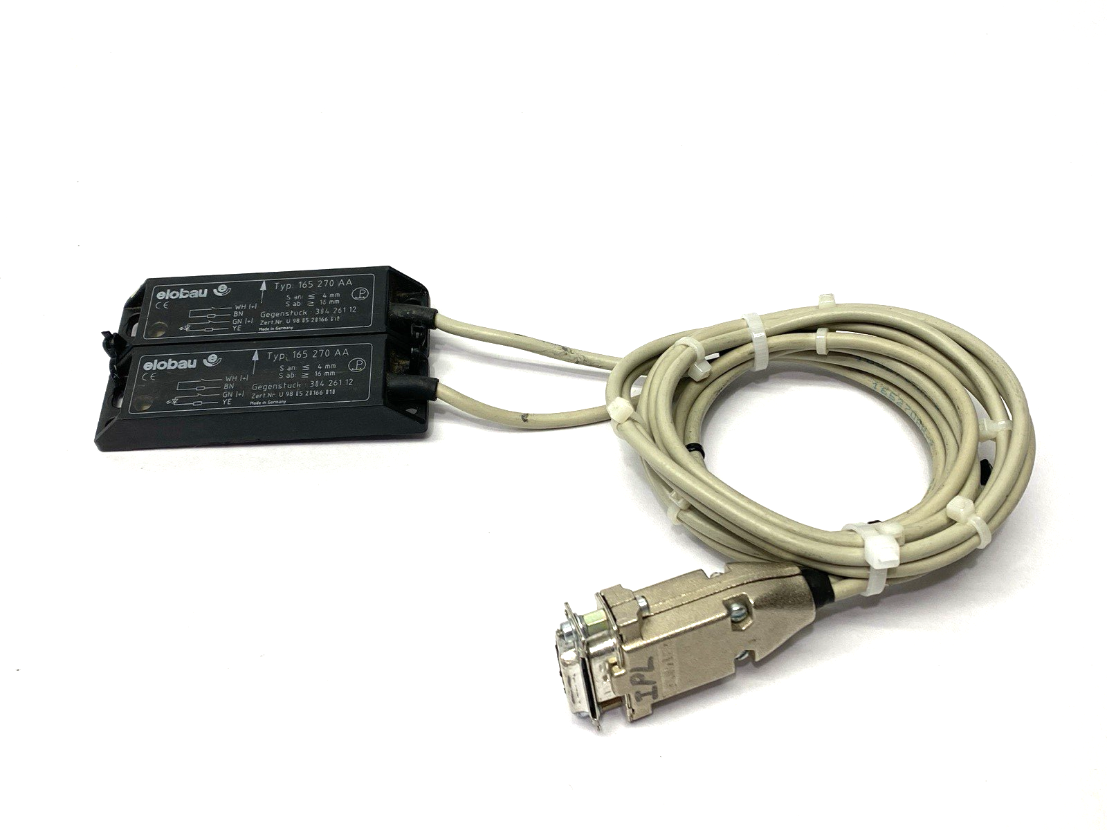 Elobau 165 270 AA Safety Magnetic Sensor 2' Cable Length LOT OF 2 - Maverick Industrial Sales