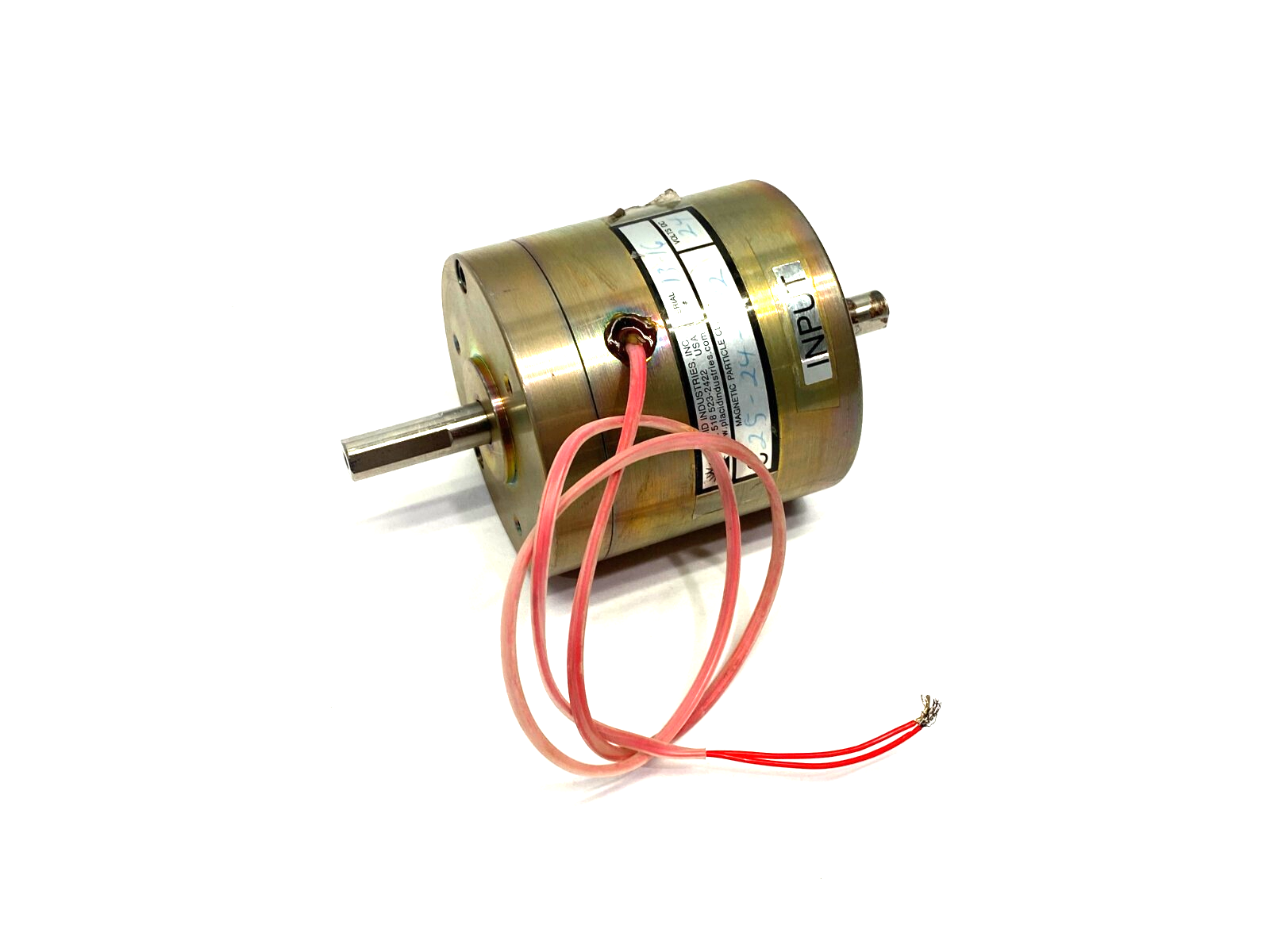 C25-24-W2 | Placid Industries Magnetic Clutch Dual Shaft 24VDC - Used - Maverick Industrial Sales