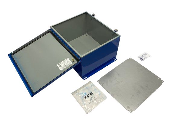 Saginaw Control & Engineering SCE-14128CHNF Wall Mount Enclosure PAINTED BLUE - Maverick Industrial Sales
