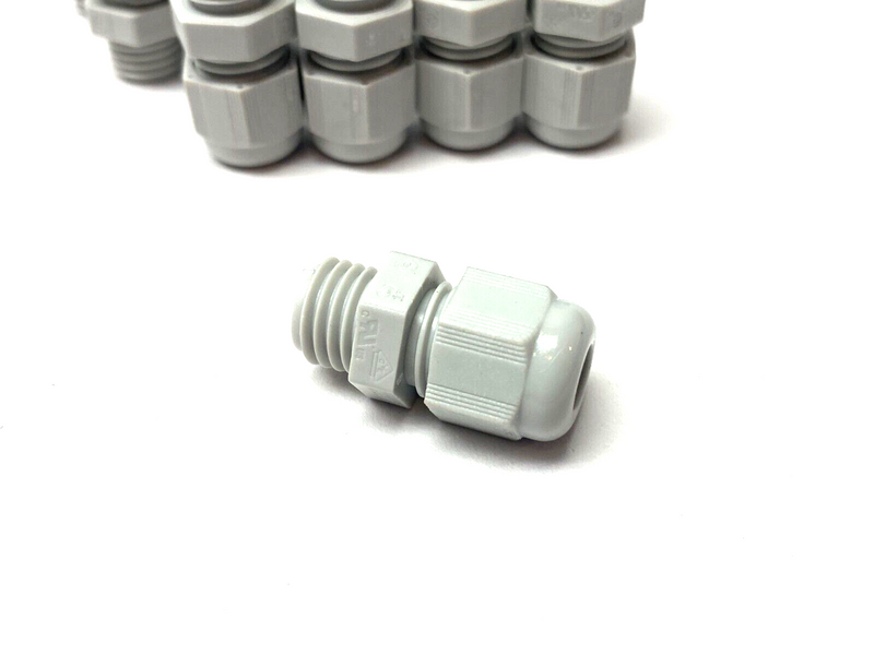 Newark NEWCAP PA Polyamide Standard Cable Gland M12x1.5 Gray IP68 LOT OF 15 - Maverick Industrial Sales