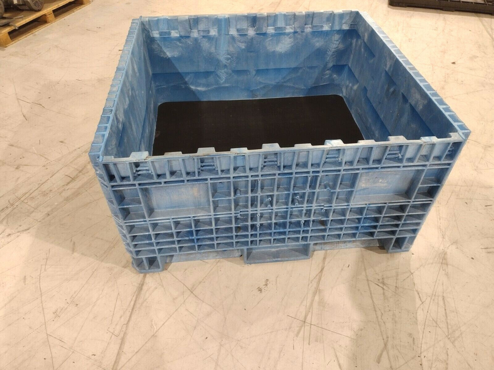 Orbis HDRS4548-24 Fixed Wall Blue Heavy-Duty BulkPak® 4845 HDR Series Crate -LID - Maverick Industrial Sales
