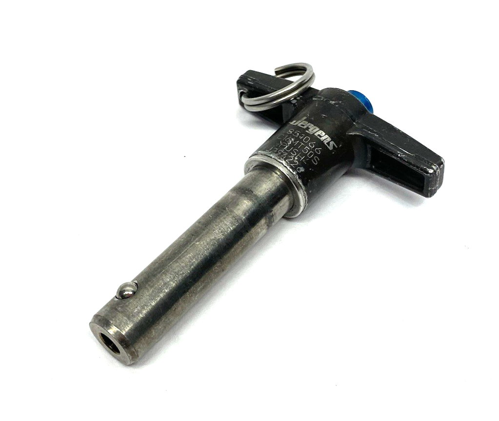 851066 | Jergens Quick-Release T-Handle Pin KLP 16mm x 50 SS C16MT50S - Used - Maverick Industrial Sales