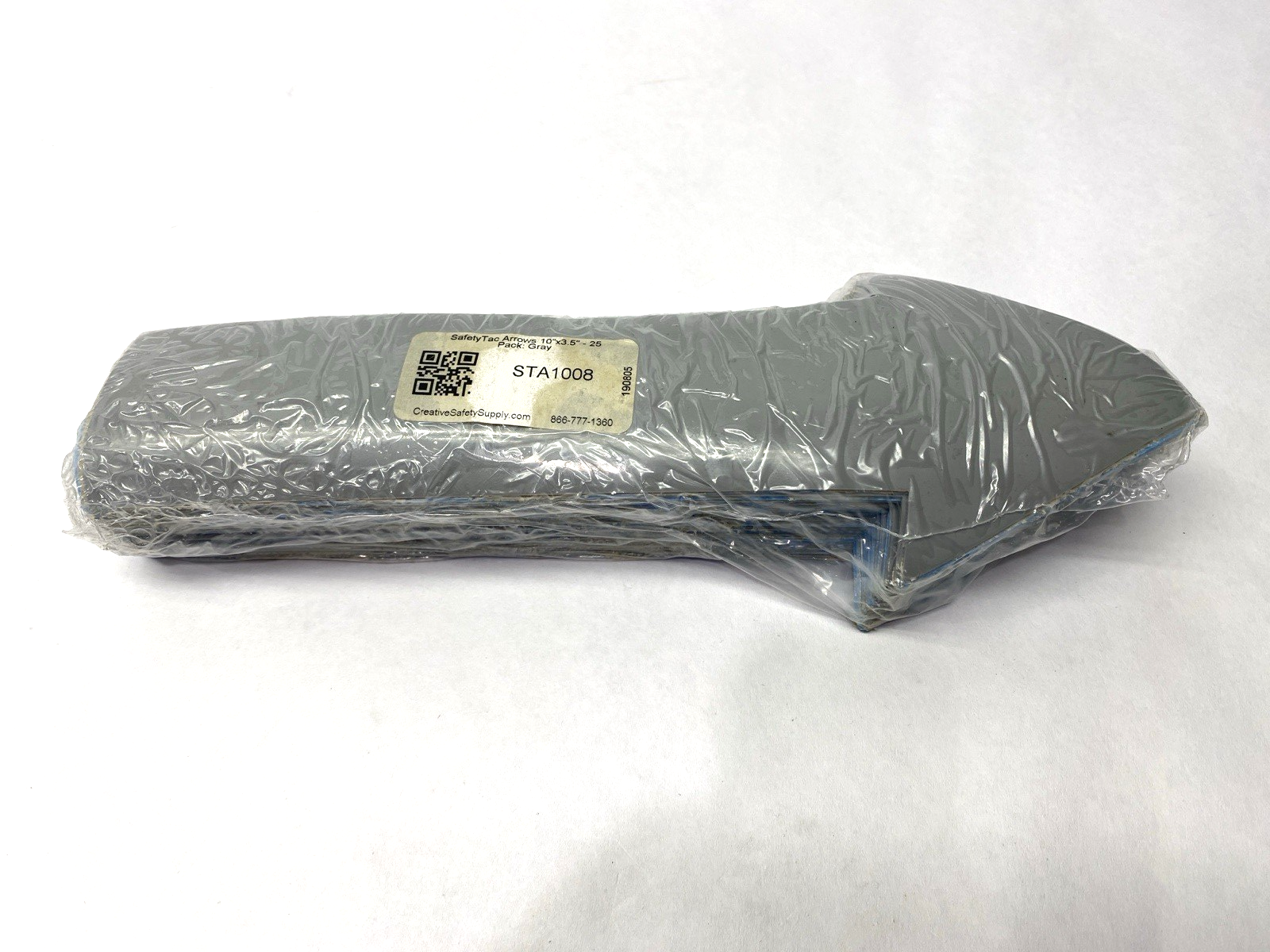 STA1008 | SafetyTac Gray Arrow Floor Marking Sticker 10" x 3.5" PACKAGE OF 25 - New - Maverick Industrial Sales