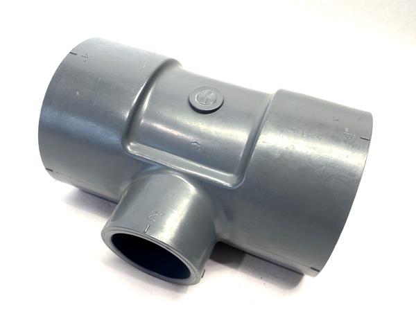 IPEX 036804 Reducing Tee SCH 80 PVC 4"x4"x2" Socket x Socket x Socket - Maverick Industrial Sales