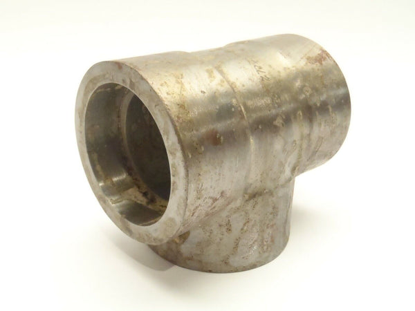 2" x 2" x 3/4" Inch Polished Steel 3000# Butt Weld Reducing Pipe Tee - Maverick Industrial Sales