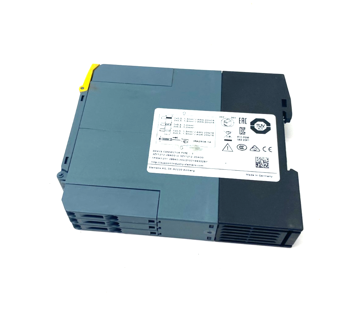Siemens 3SK1211-2BB40 SIRIUS Safety Relay, Spring-Type, Output Exp MISSING COVER - Maverick Industrial Sales
