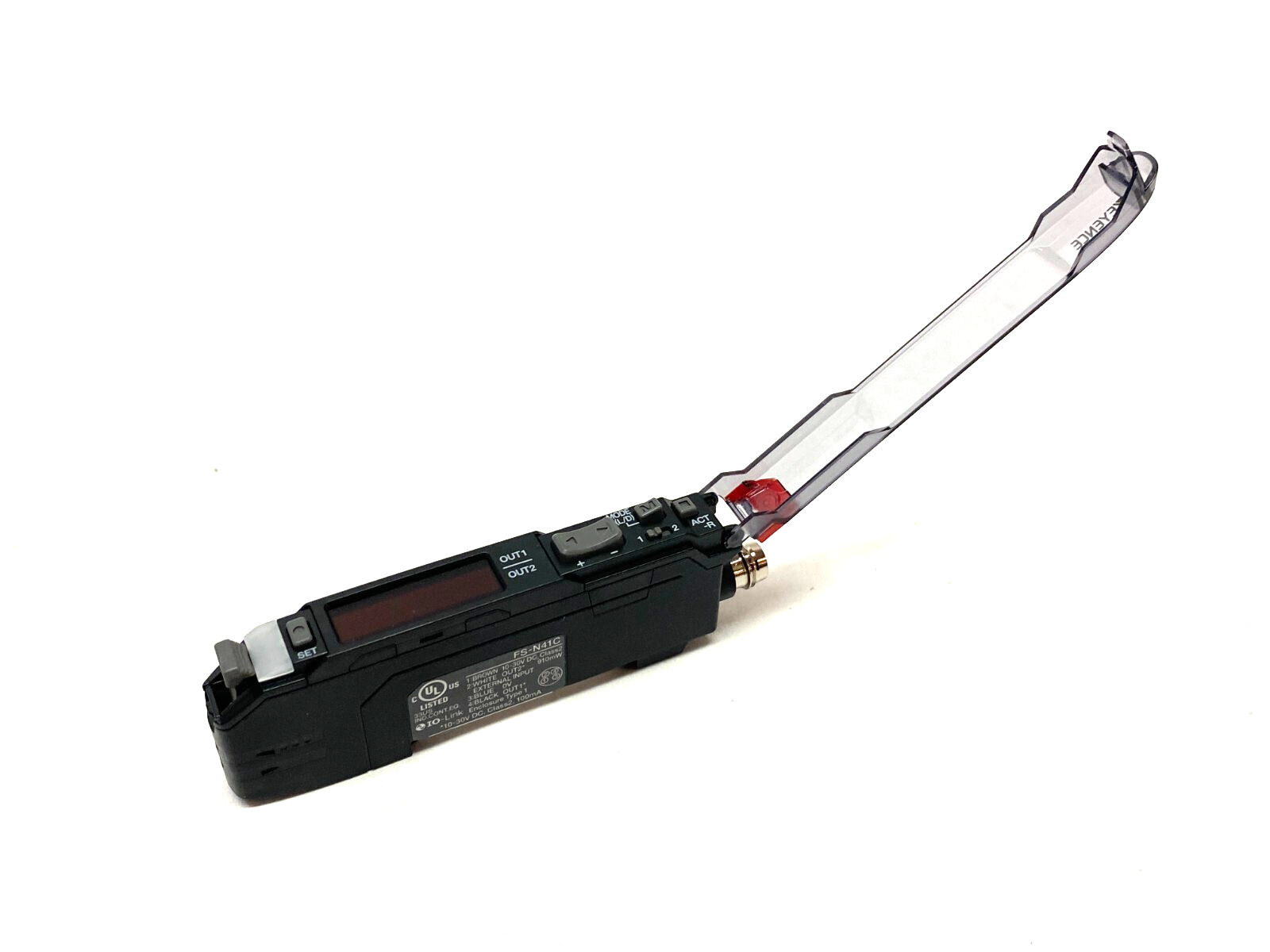 Keyence FS-N41C Fiber Optic Sensor Main Unit, M8 4-Pin Conn - Maverick Industrial Sales